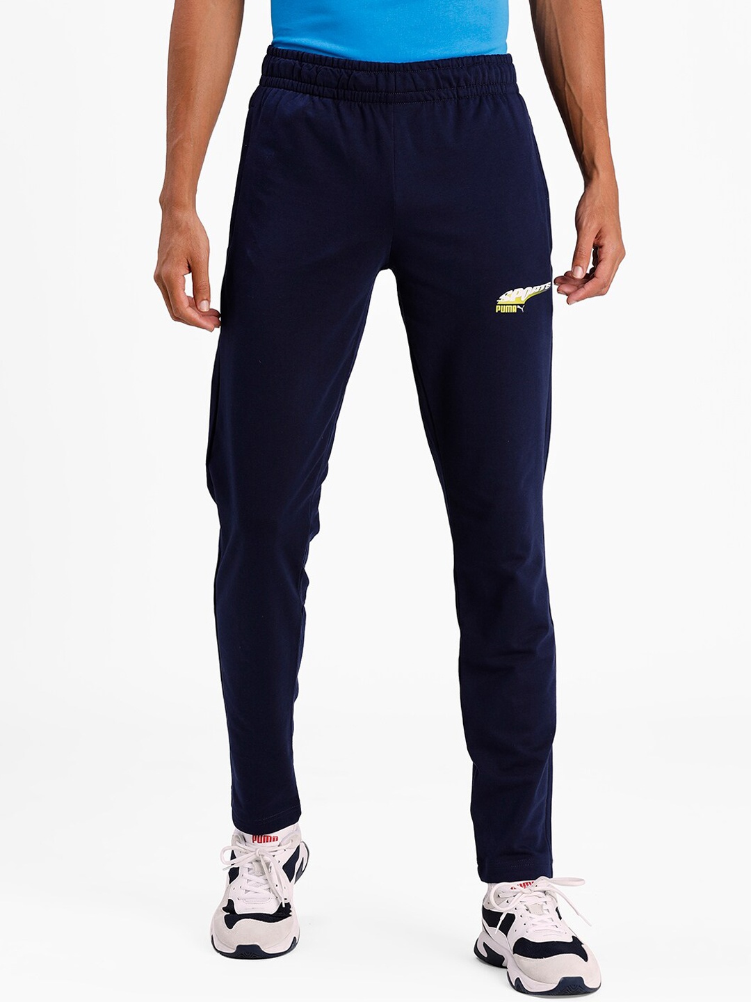 

Puma Men Blue Solid Camo Logo Pants