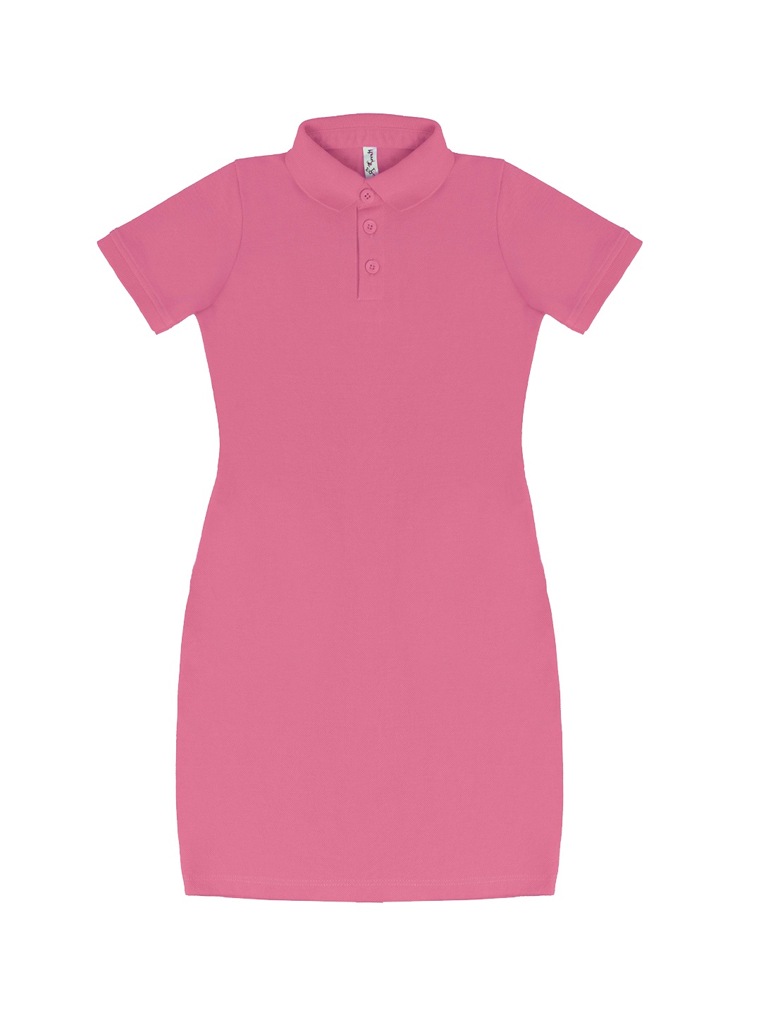 

Hunny Bunny Girls Pink Solid Cotton Sheath Dress