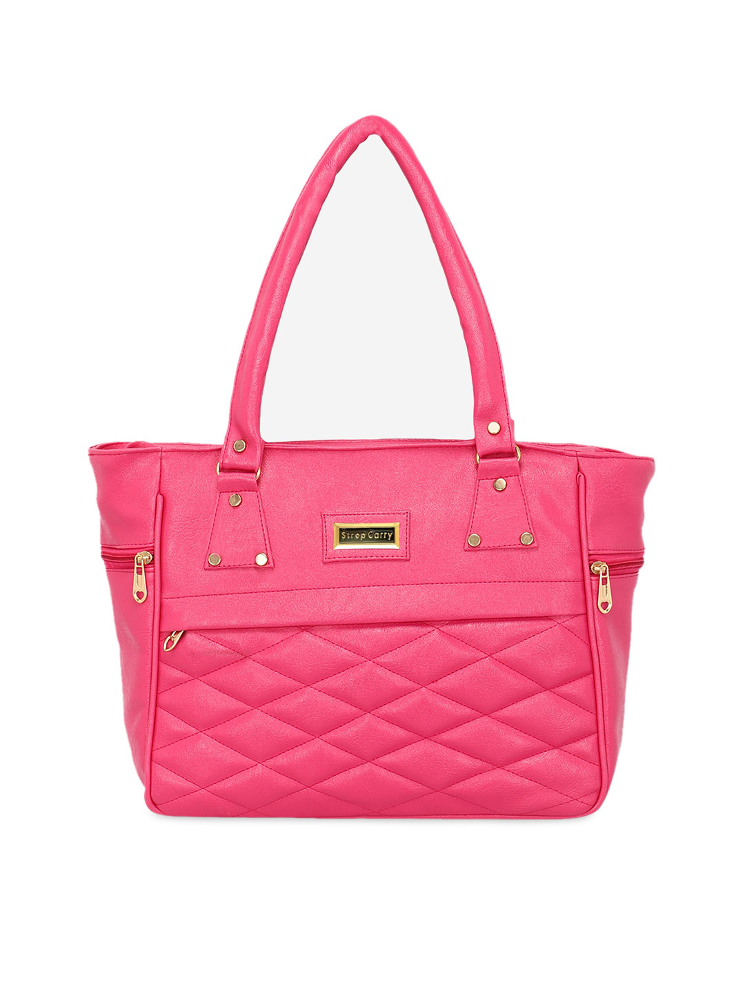 

Stropcarry Pink Textured Shoulder Bag