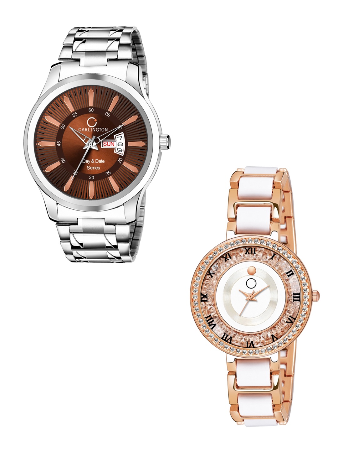 

CARLINGTON Unisex Brown Analogue Watch