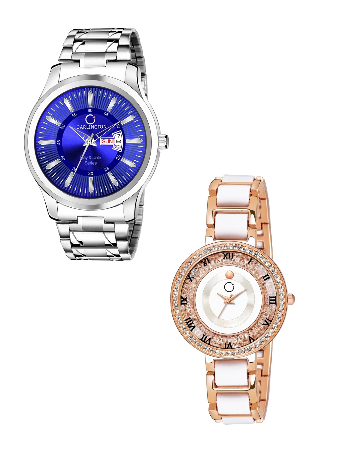 

CARLINGTON Unisex Blue Analogue Watch