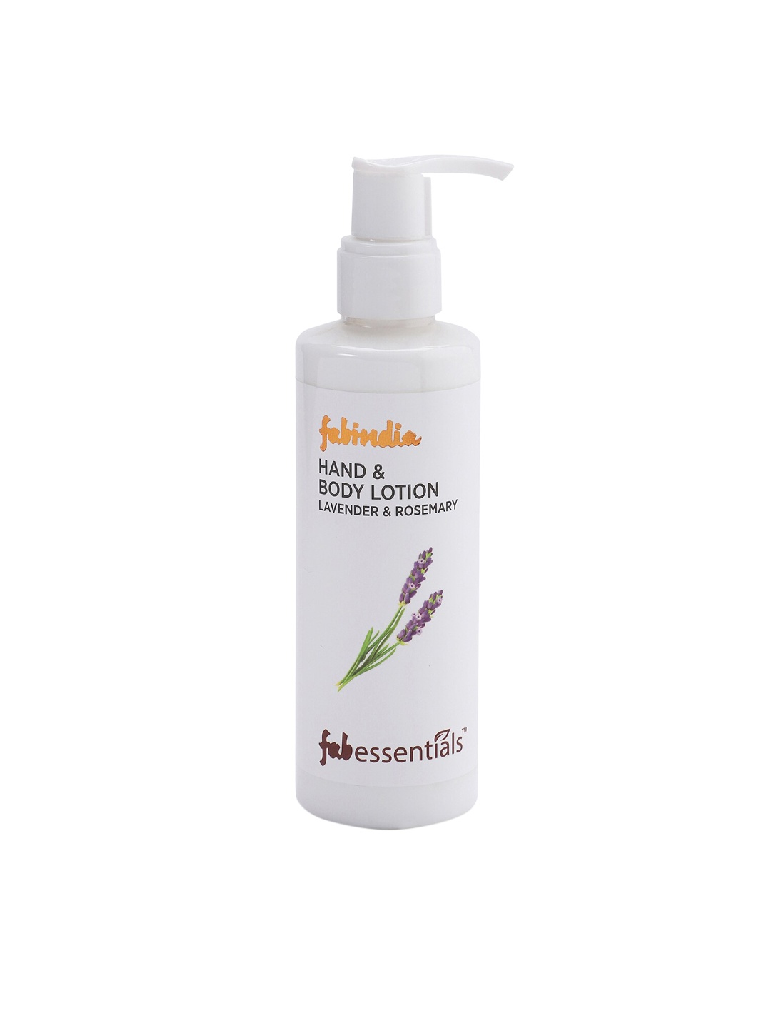 

Fabindia Unisex Lavender & Rosemary Hand & Body Lotion 200 ml, White
