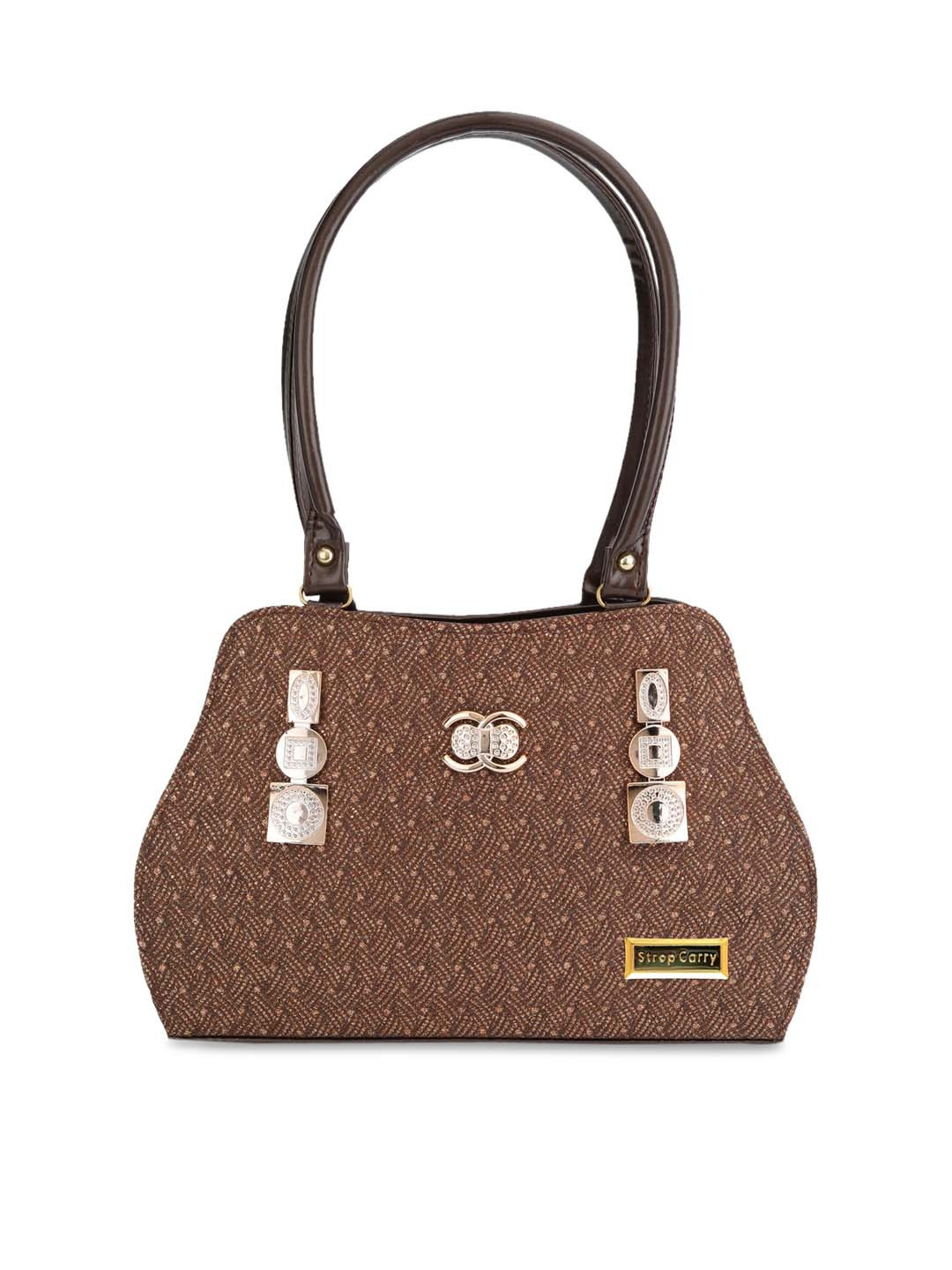 

Stropcarry Brown Printed Shoulder Bag