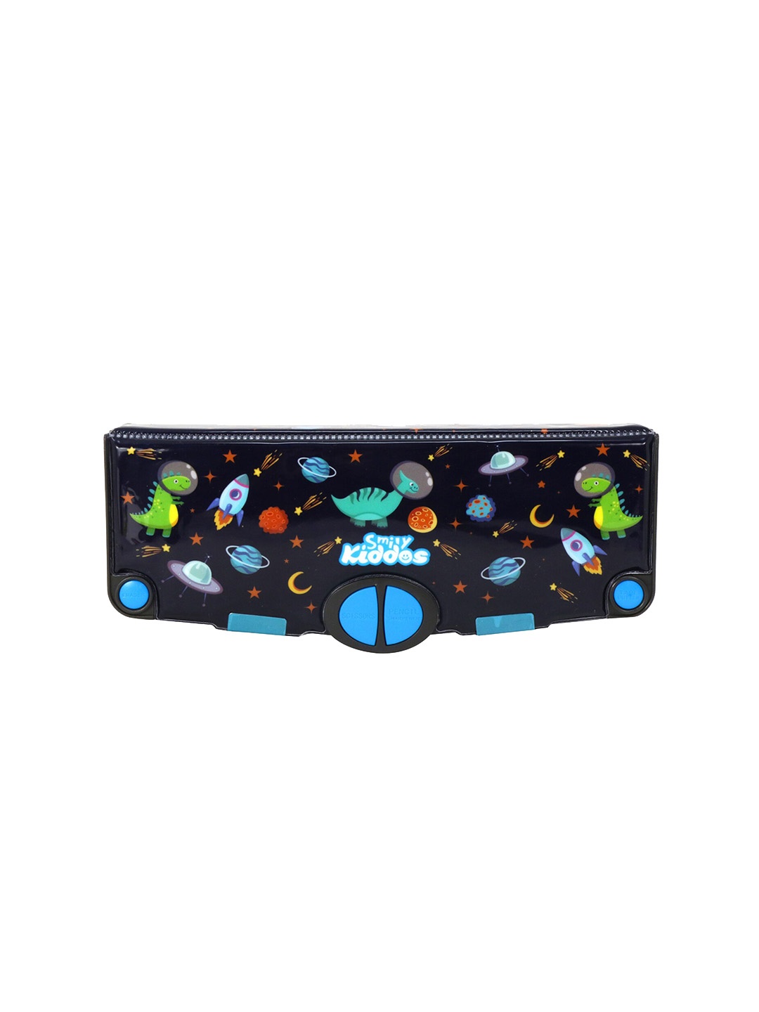 

Smily Kiddos Kids Navy Blue & White Pop Out-Space Dino Pencil Box
