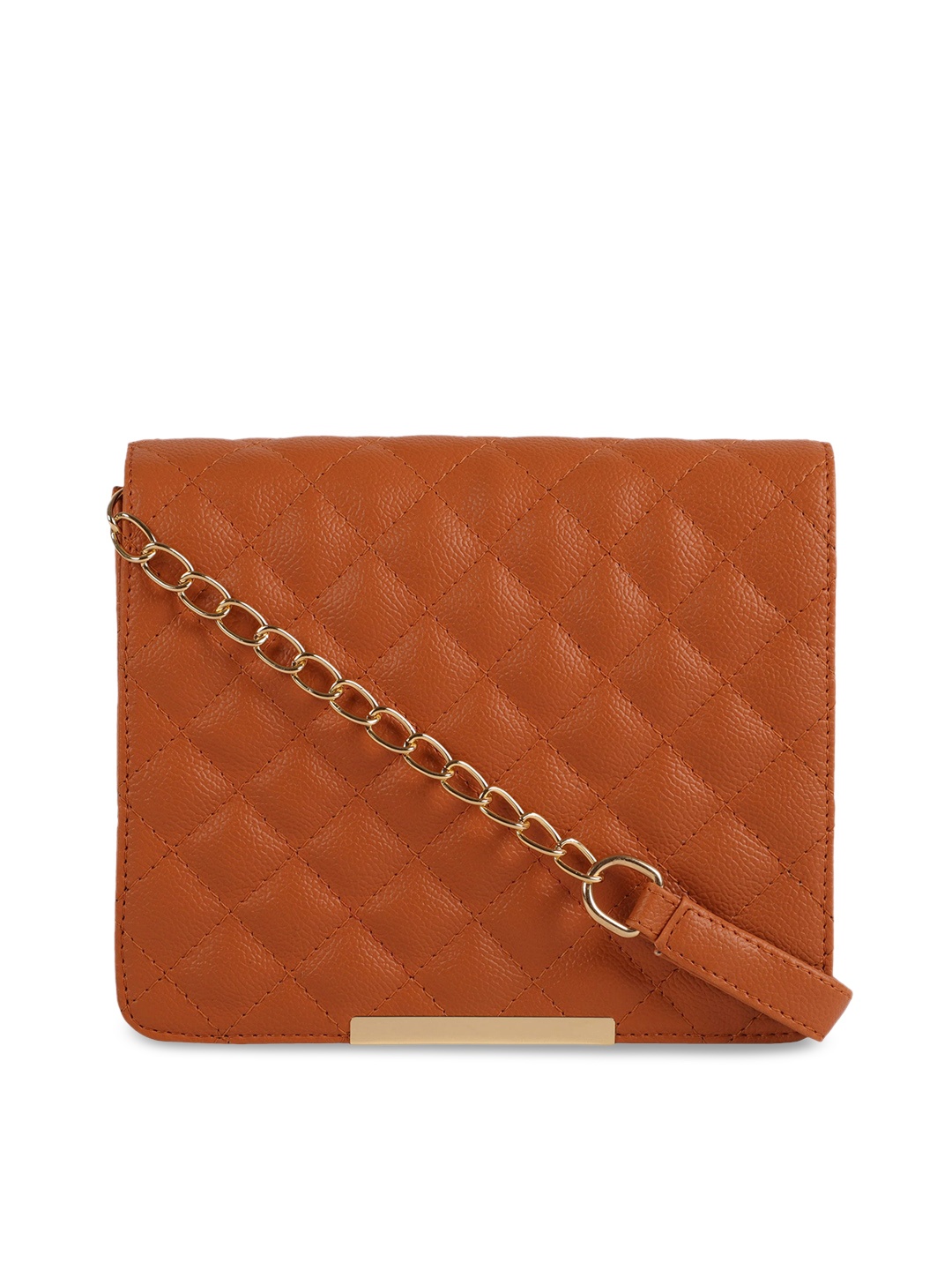 

Bagsy Malone Tan Quilted Sling Bag