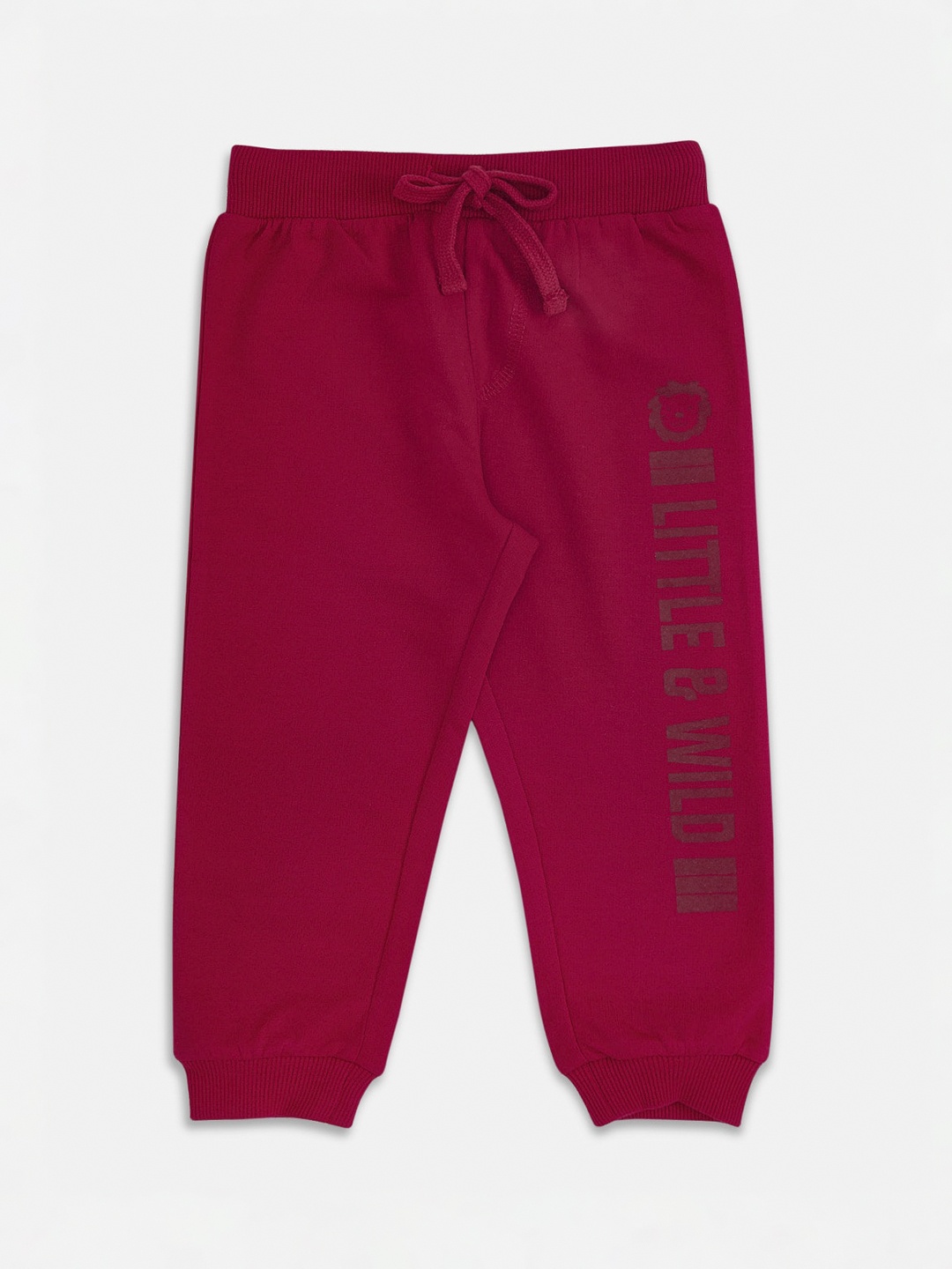 

Pantaloons Baby Infant Boys Red Solid Slim-Fit Joggers
