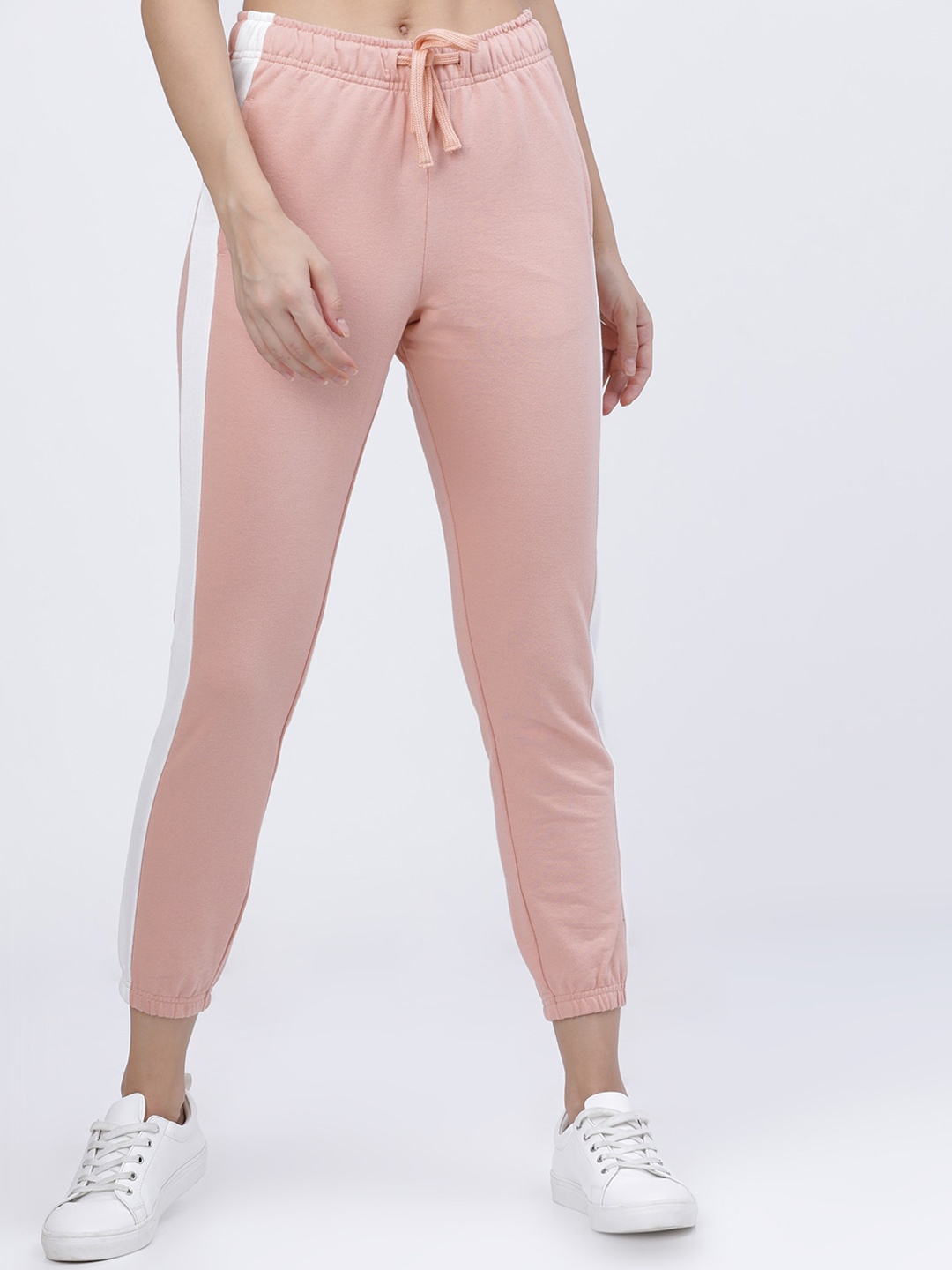 Tokyo Talkies Women Rose Solid Slim-Fit Joggers