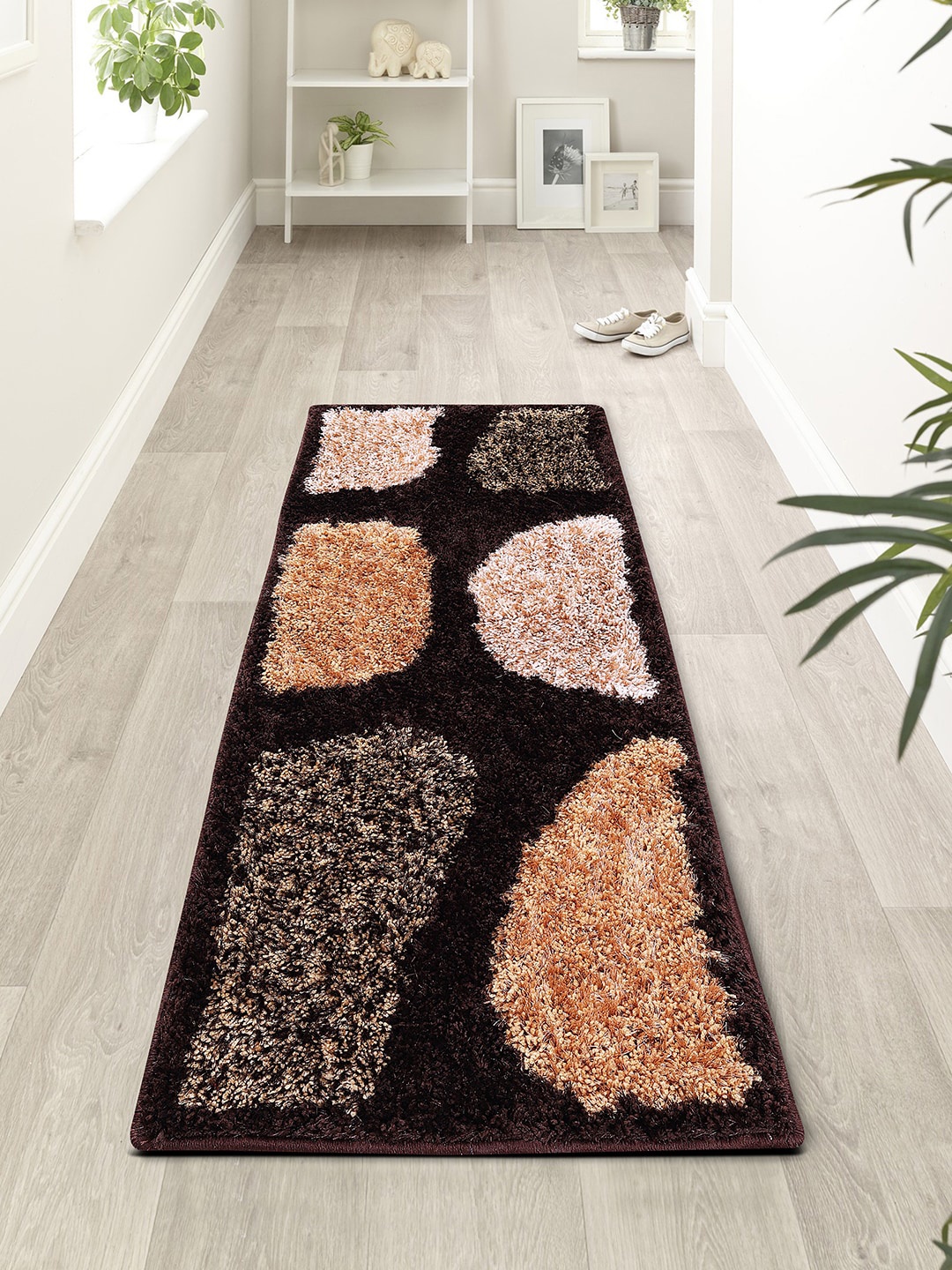 

ROMEE Brown & Beige Patterned Floor Runner