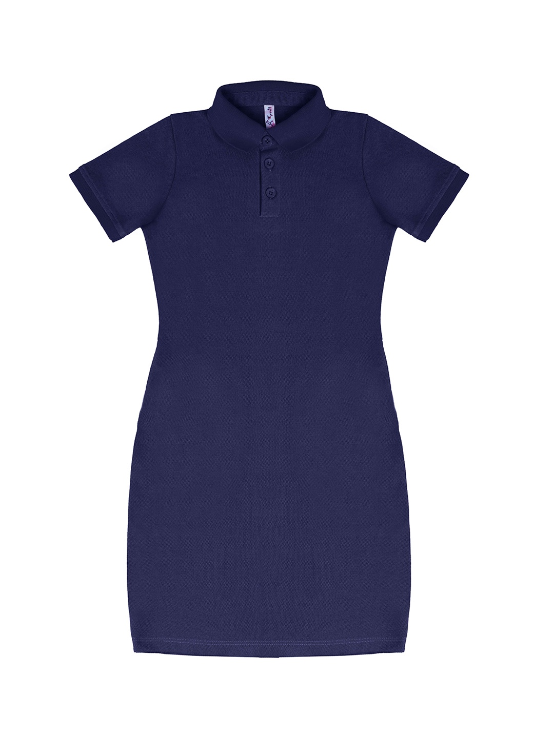 

Hunny Bunny Girls Navy Blue Solid Cotton Sheath Dress