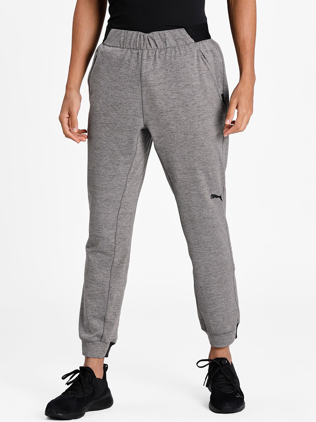 

Puma Men Grey Solid TRAINING CONCEPT KNIT Slim-Fit Joggers
