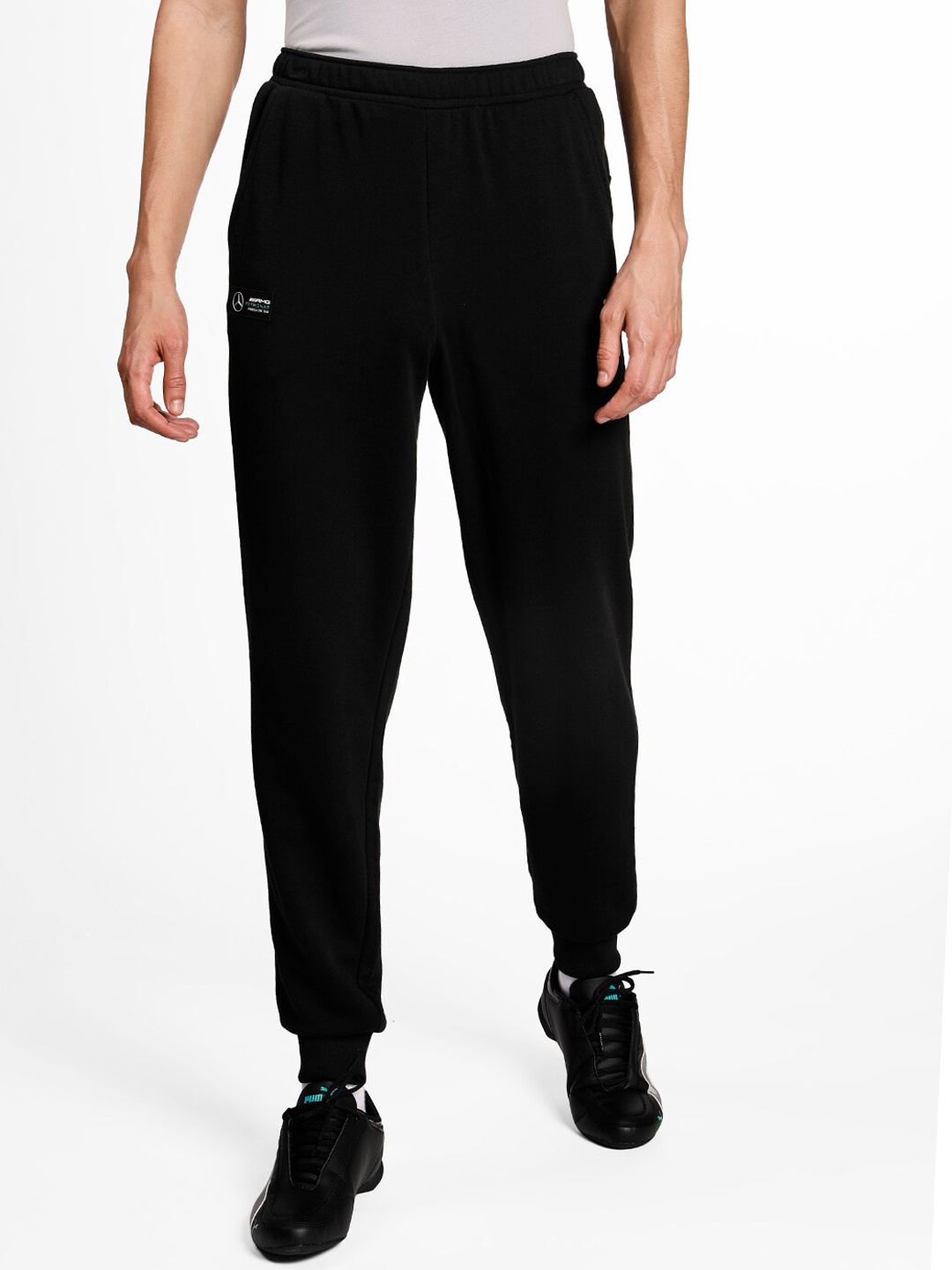 

Puma Men Black Solid MAPF1 Essential Slim-Fit Motorsport Joggers