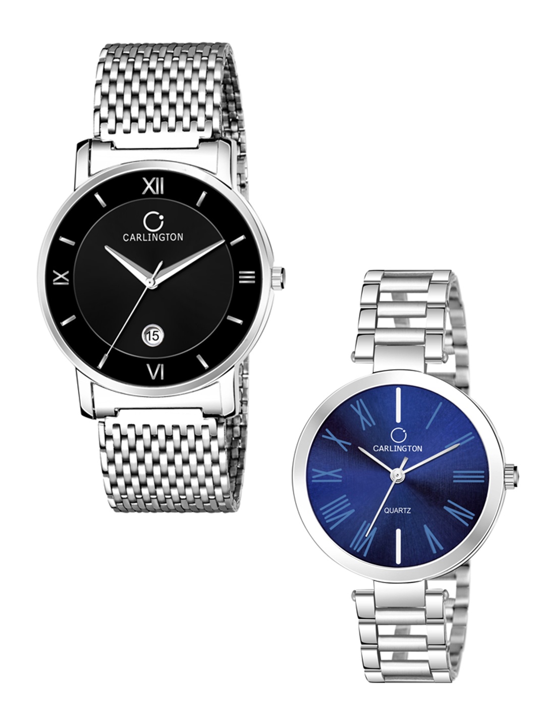 

CARLINGTON Unisex Black Analogue Watch