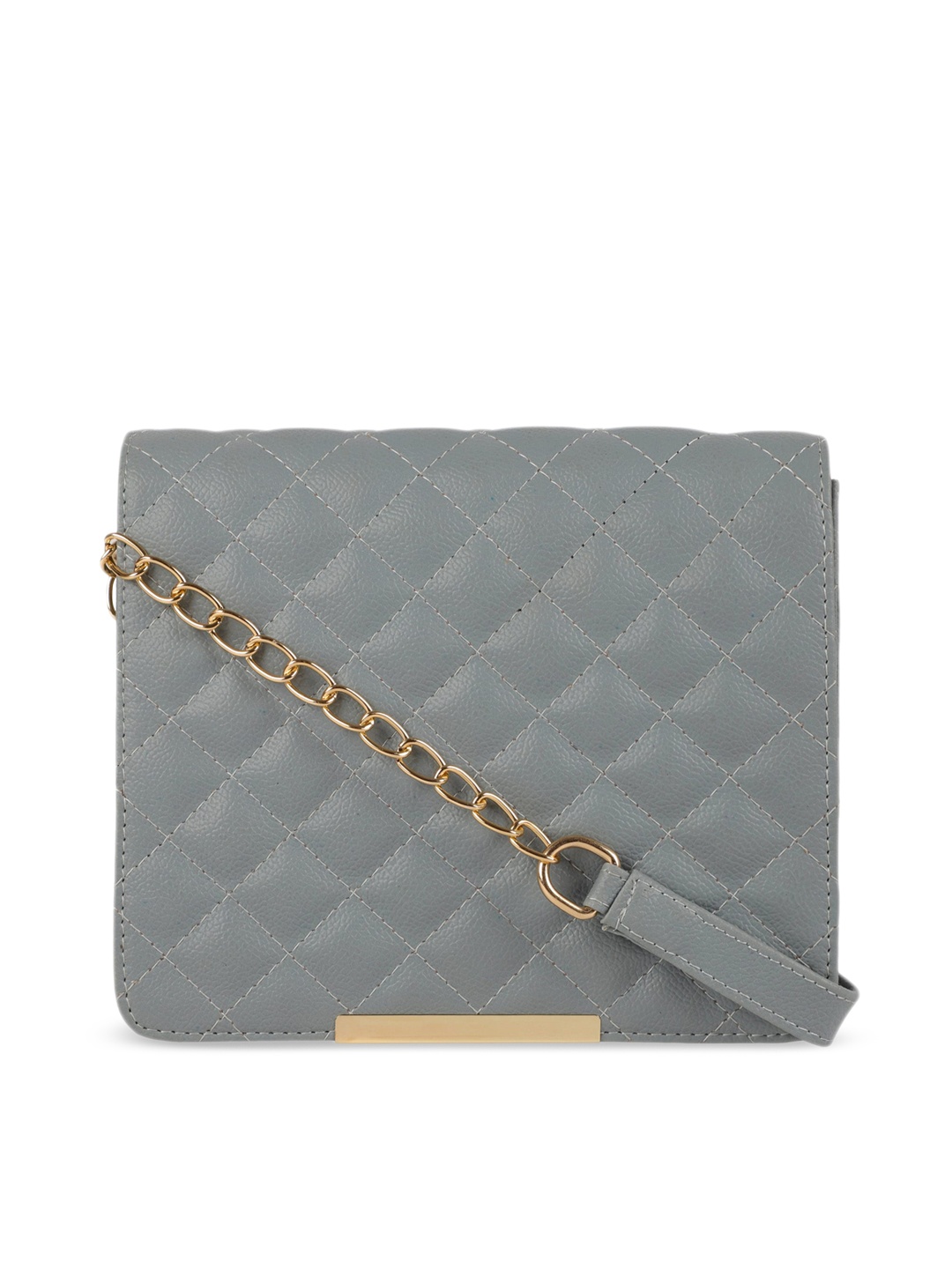 

Bagsy Malone Grey Quilted Sling Bag