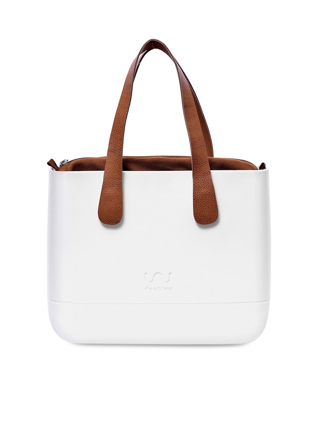 

Doubleu White Solid Shoulder Bag
