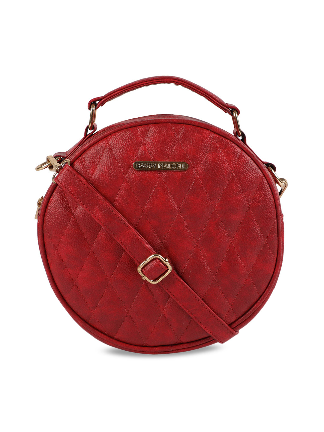 

Bagsy Malone Red Quilted Handheld Bag