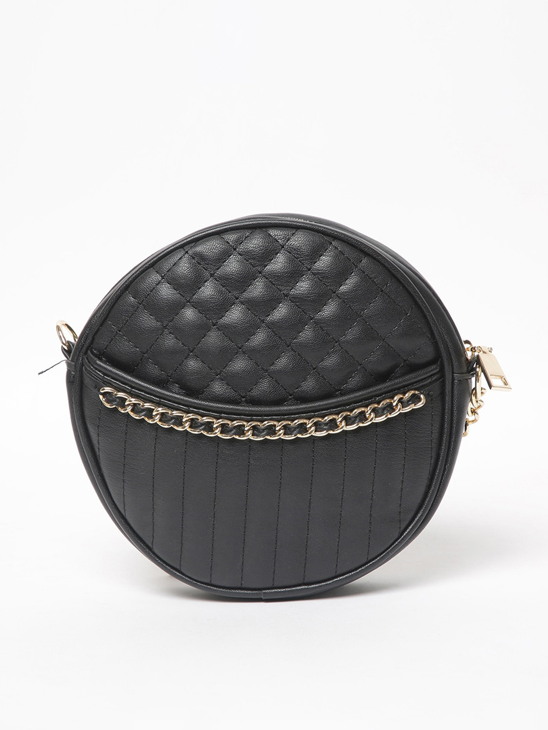 

CODE by Lifestyle Black Textured Sling Bag