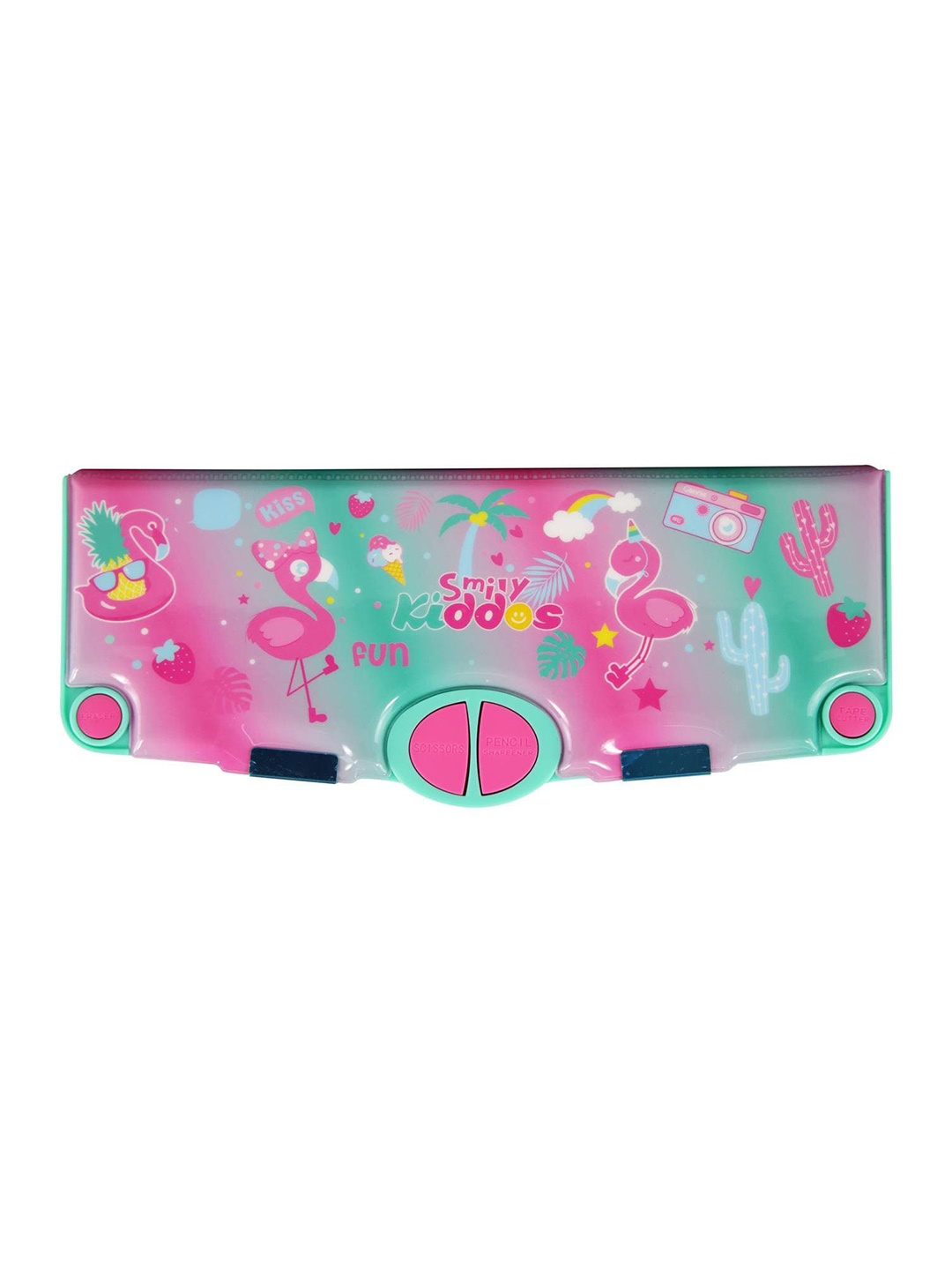 

Smily Kiddos Kids Purple Printed Flamingo Pop Out Pencil Box