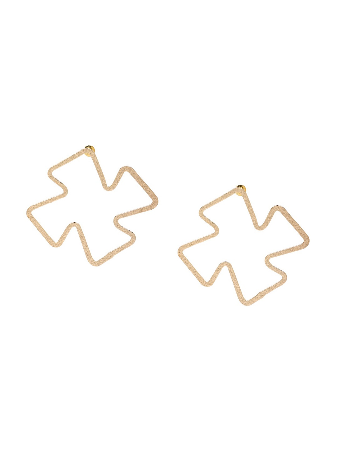

FOREVER 21 Gold-Toned Contemporary Drop Earrings