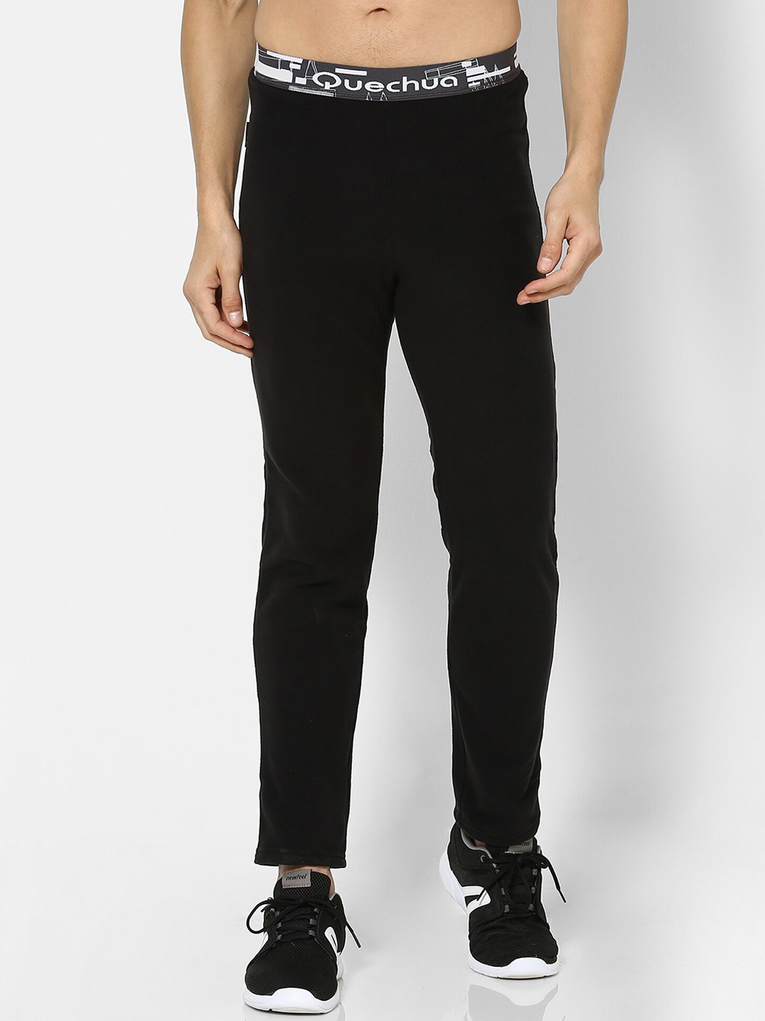 FORCLAZ By Decathlon Men Black Fleece Trouser Pants