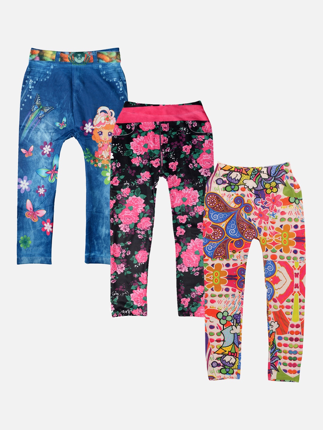

TINY HUG Girls Pack Of 3 Assorted Tights