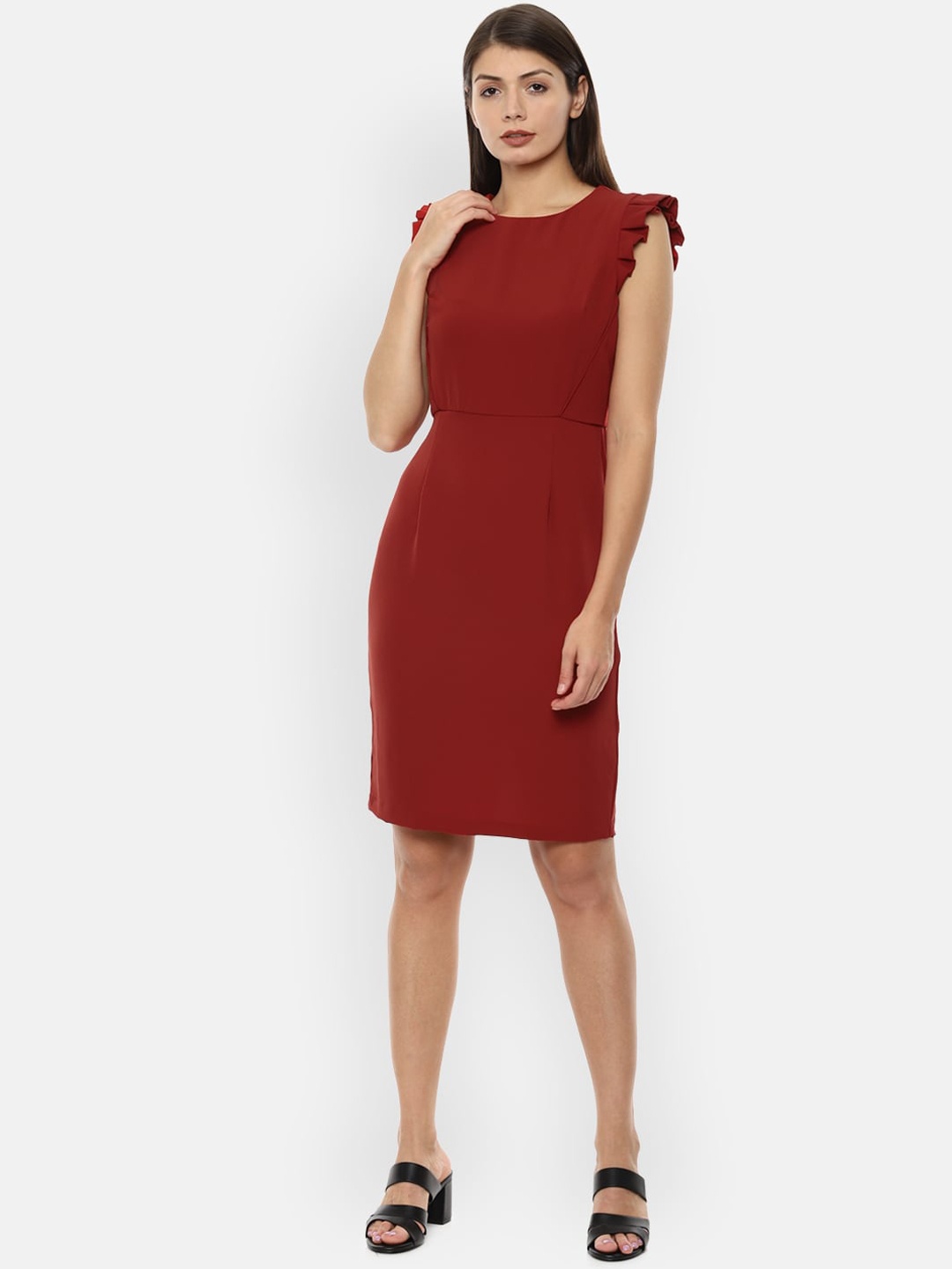 

Van Heusen Woman Red Formal Sheath Dress