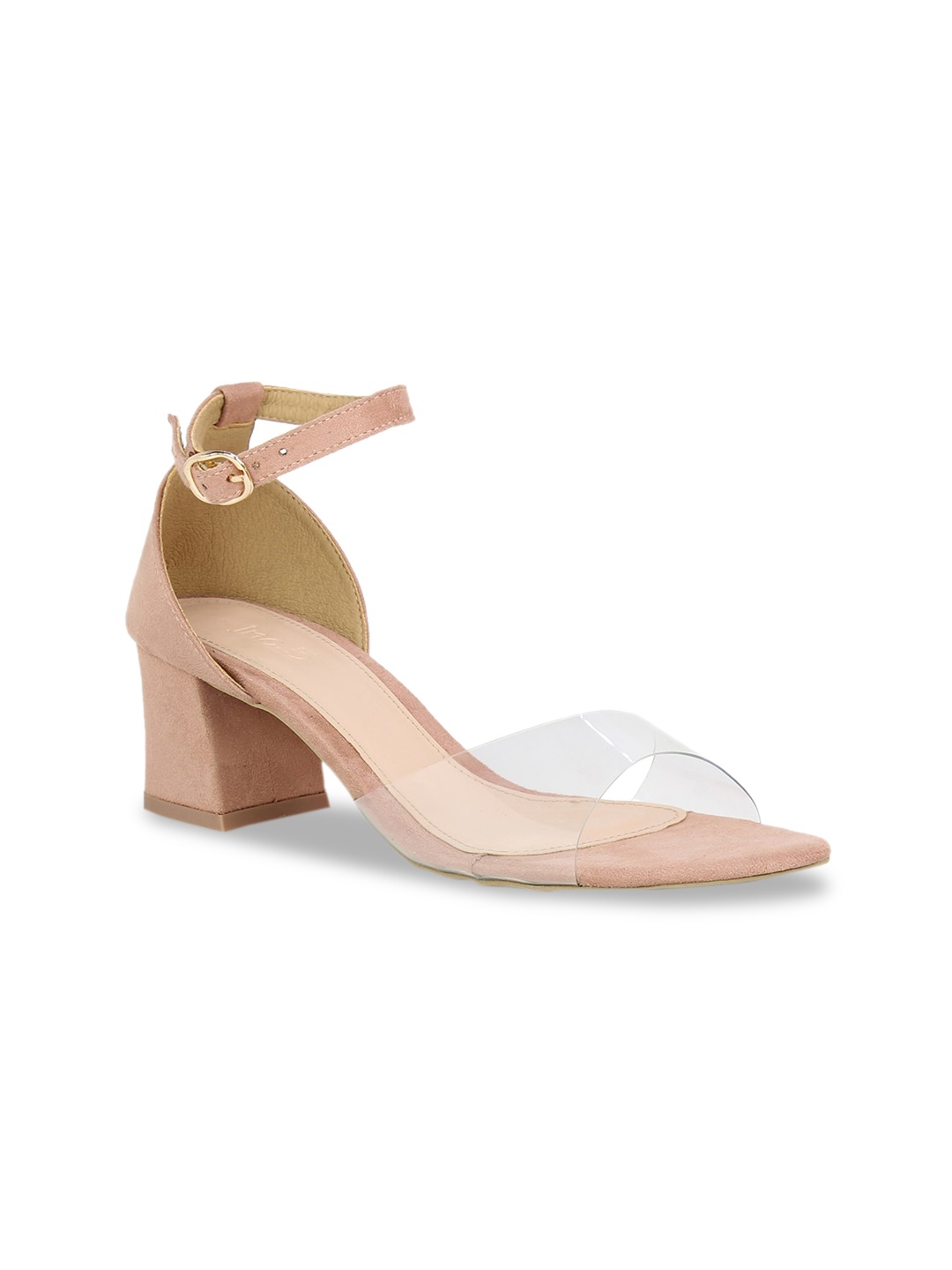 

Inc 5 Women Peach-Coloured Solid Sandals