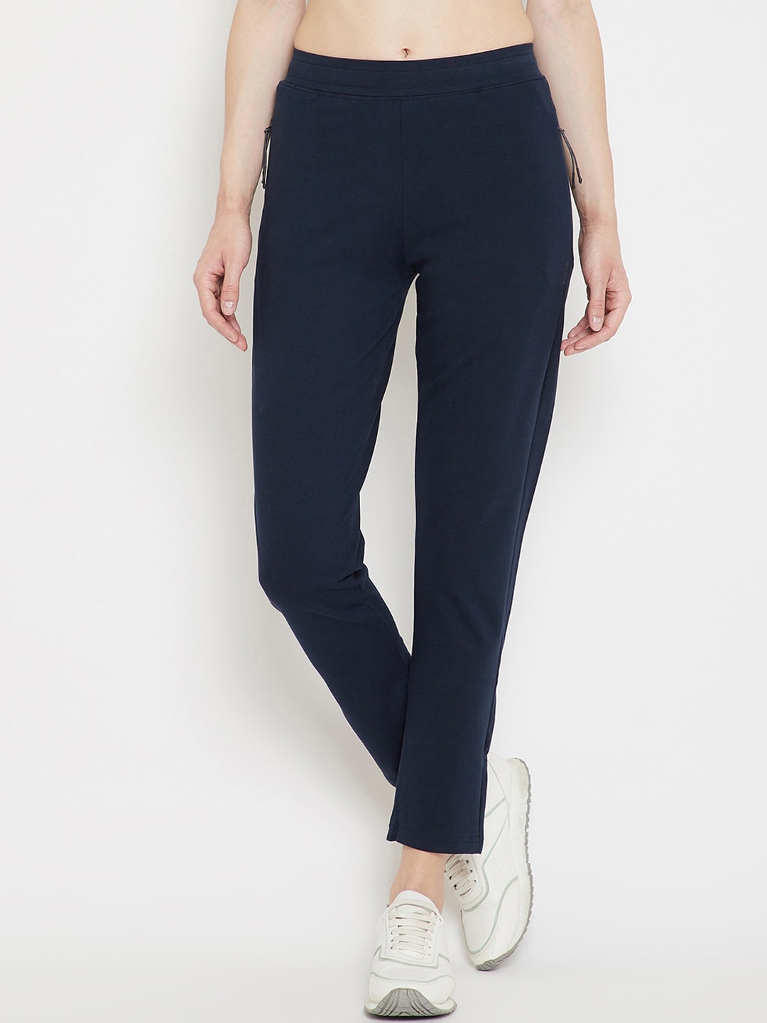 

Okane Women Navy Blue Solid Track Pants
