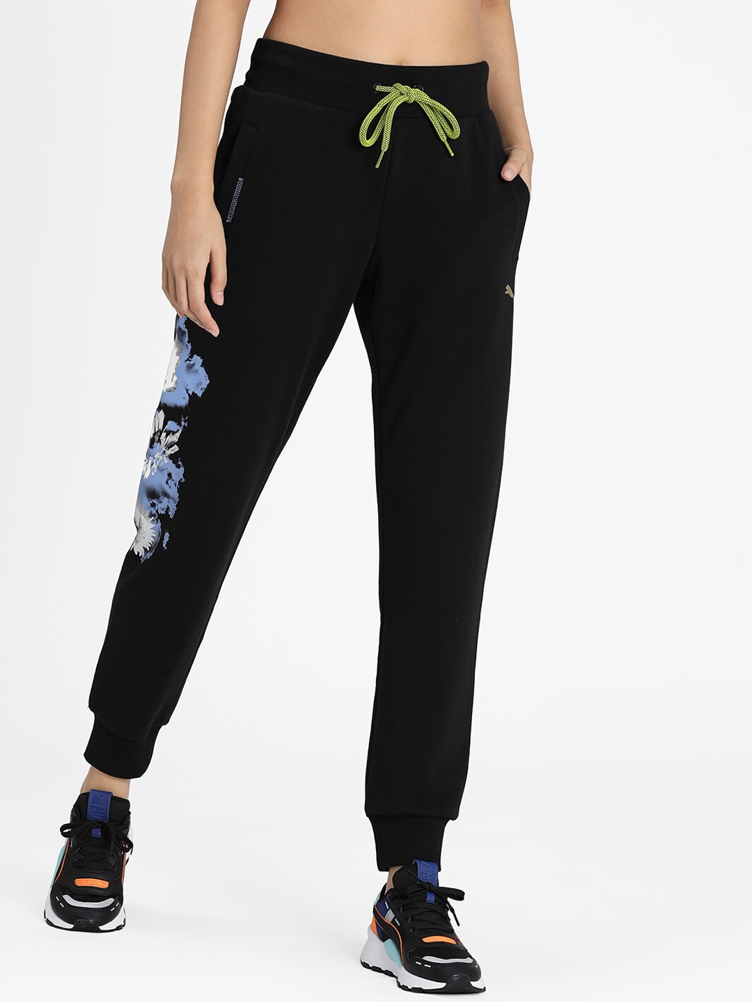 

Puma Women Black Printed Evide Knit Slim-Fit Joggers