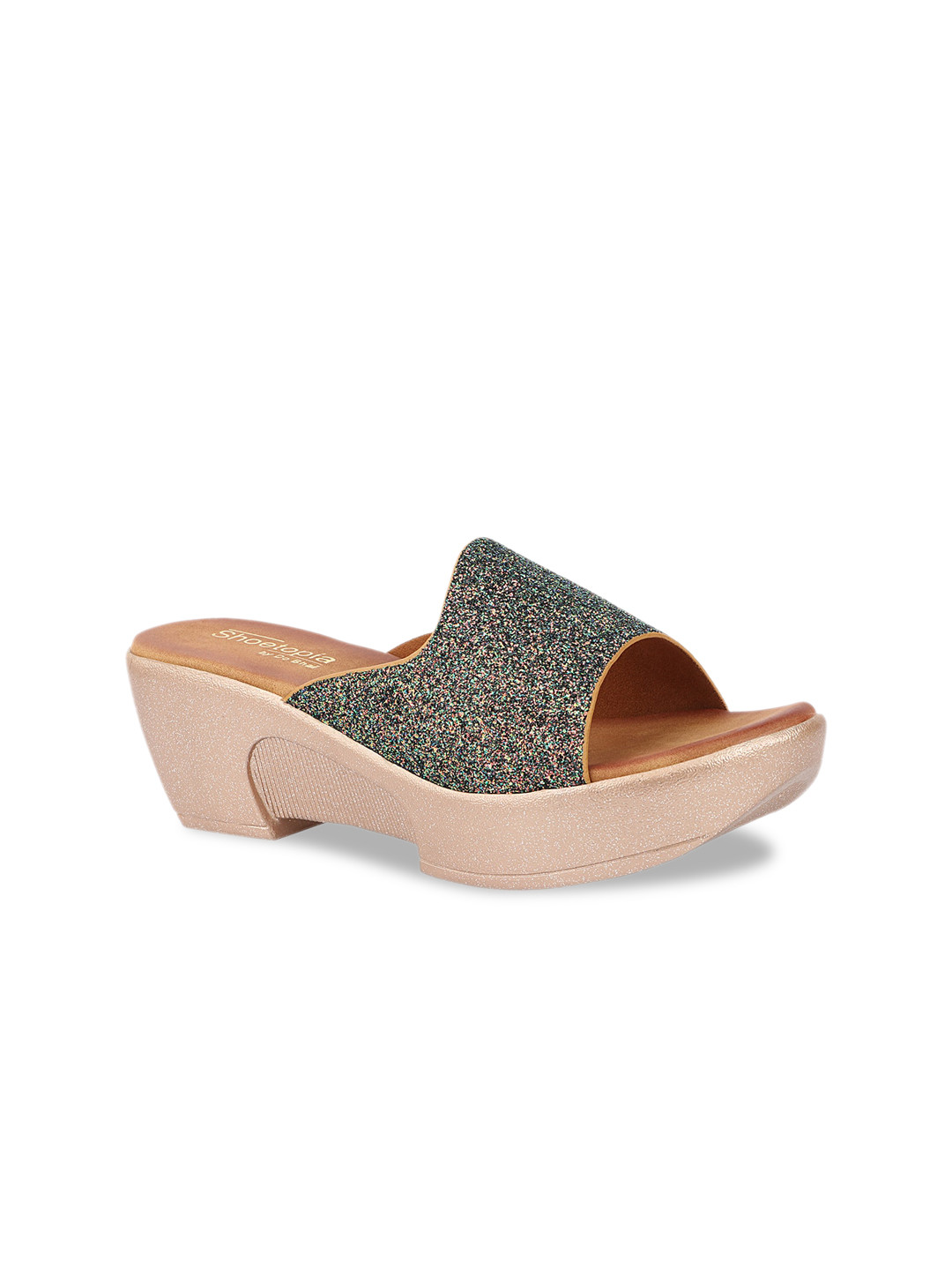 

Shoetopia Women Grey Embellished Mules