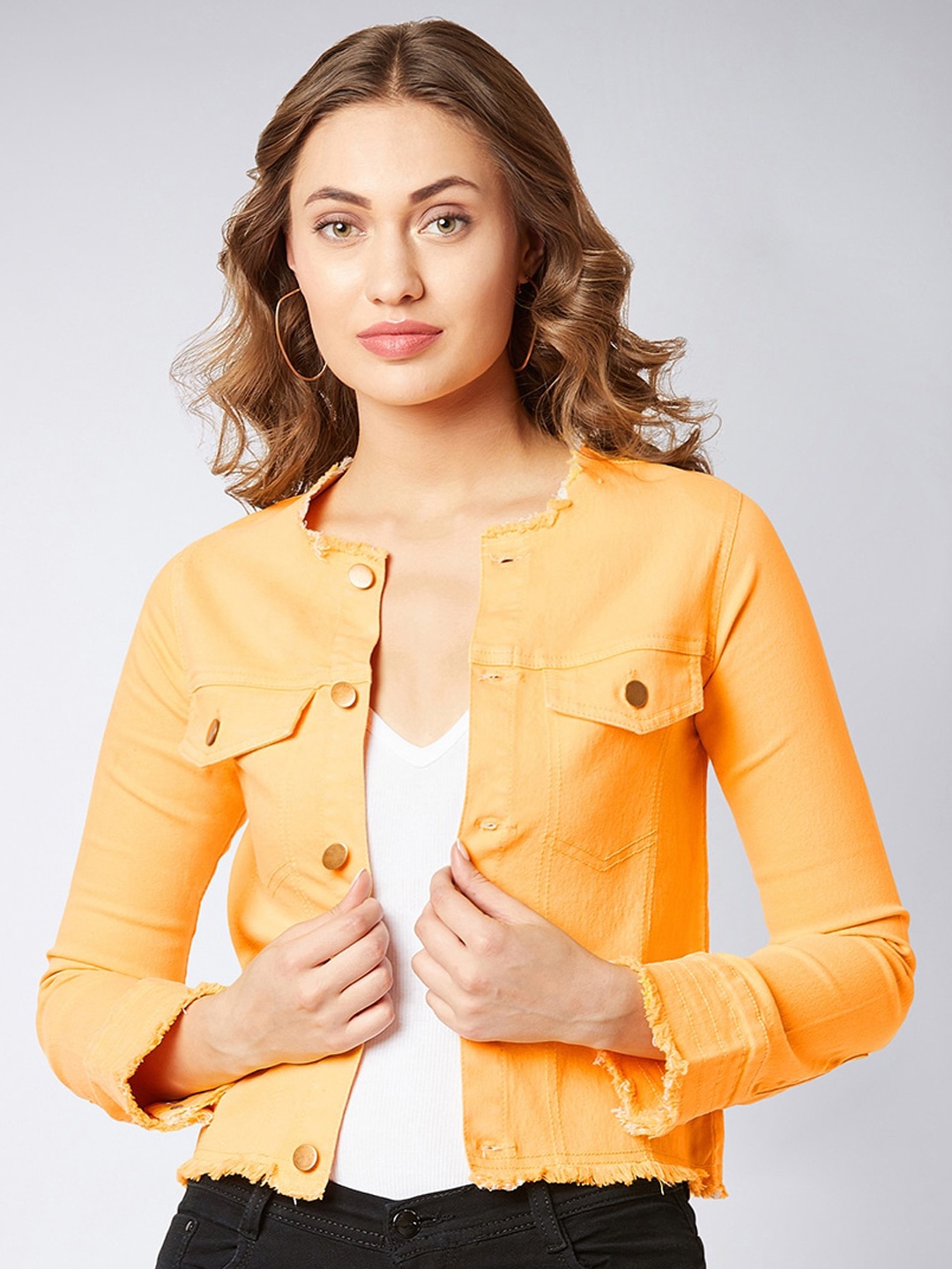 

Miss Chase Women Yellow Solid Tailored Jacket
