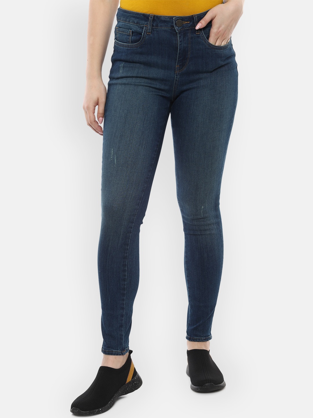 

Van Heusen Woman Women Navy Blue Skinny Fit Jeans