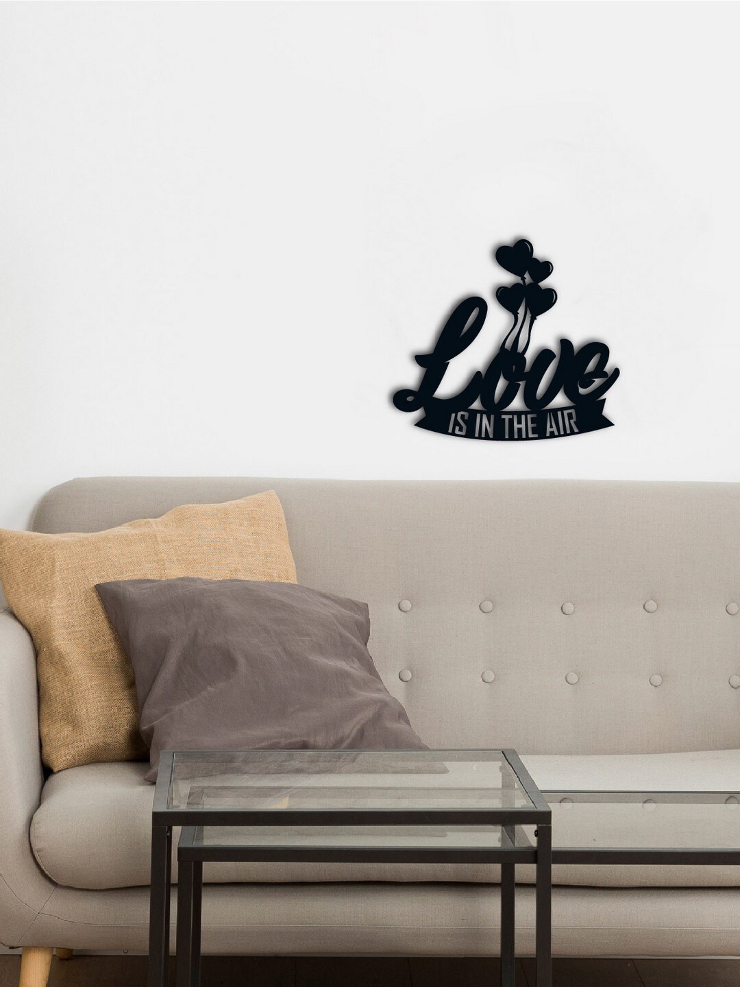 

eCraftIndia Black Solid Wooden Wall Art Cutout Ready to Hang Wall Hanging