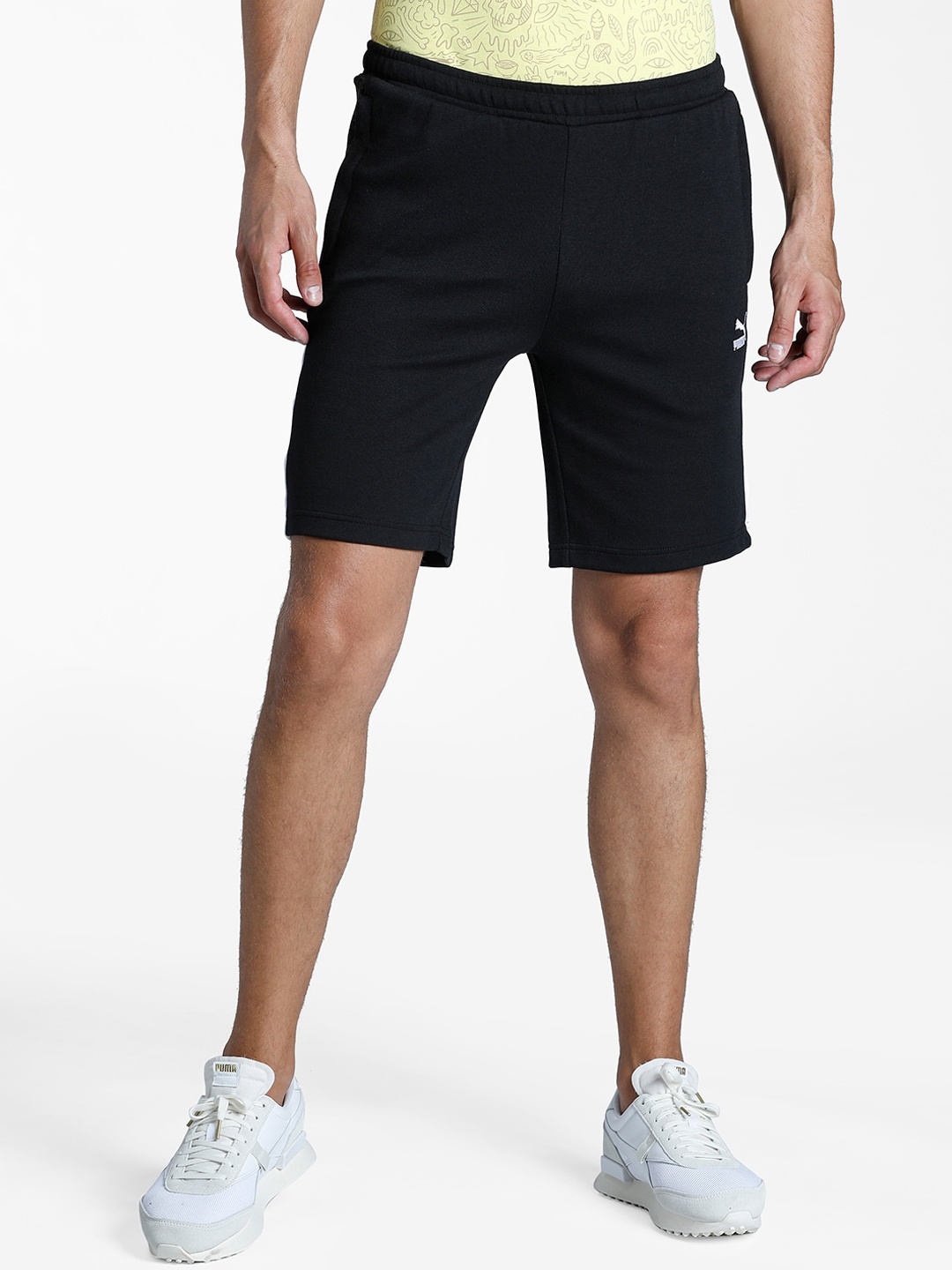 

Puma Men Black Regular Fit Sports Shorts