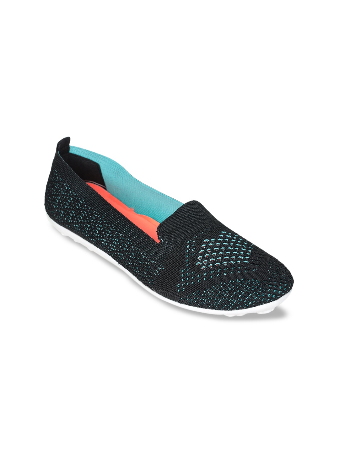 

Liberty Women Black Woven Design Canvas Ballerinas