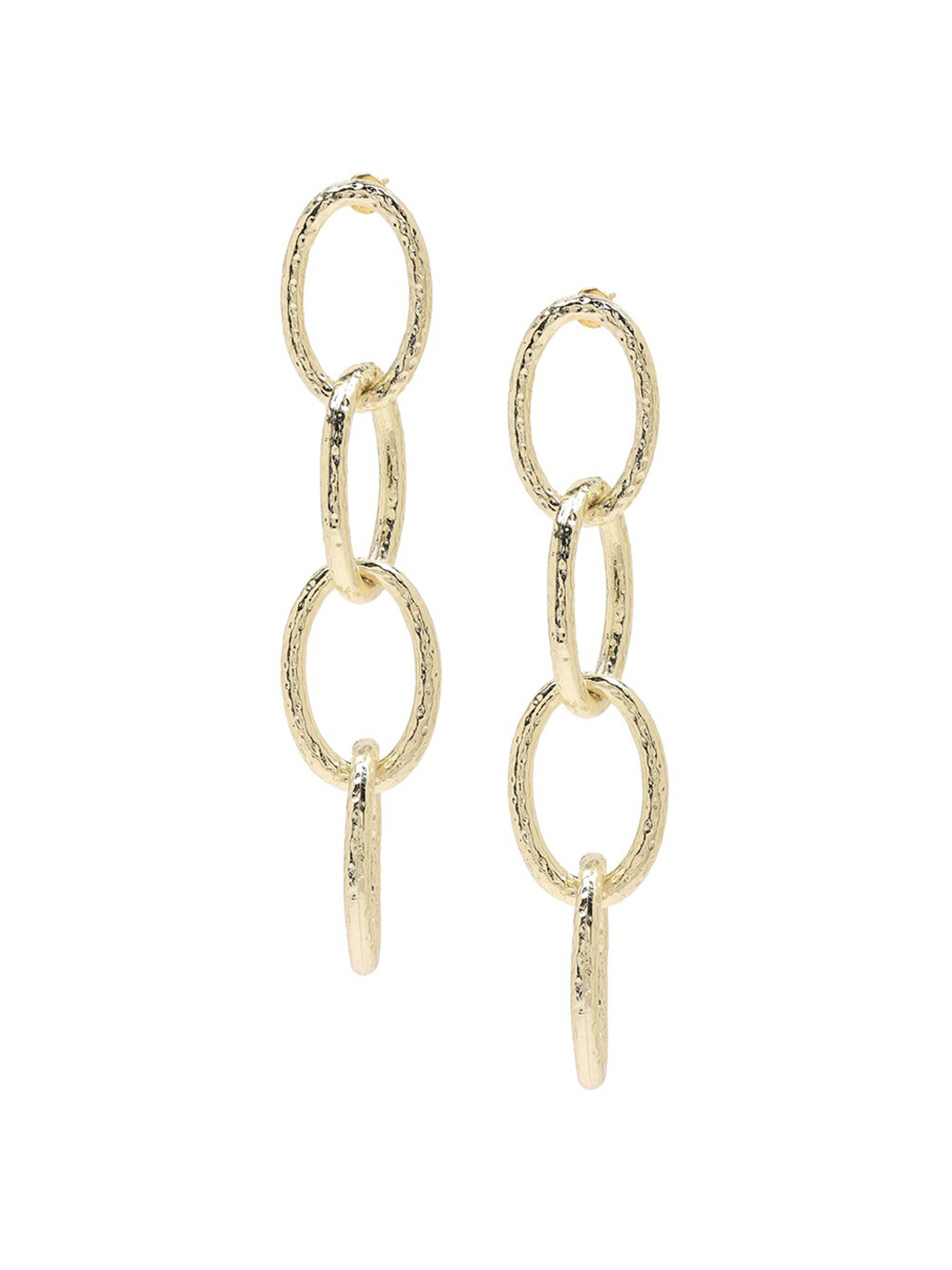 

FOREVER 21 Gold-Toned Contemporary Drop Earrings
