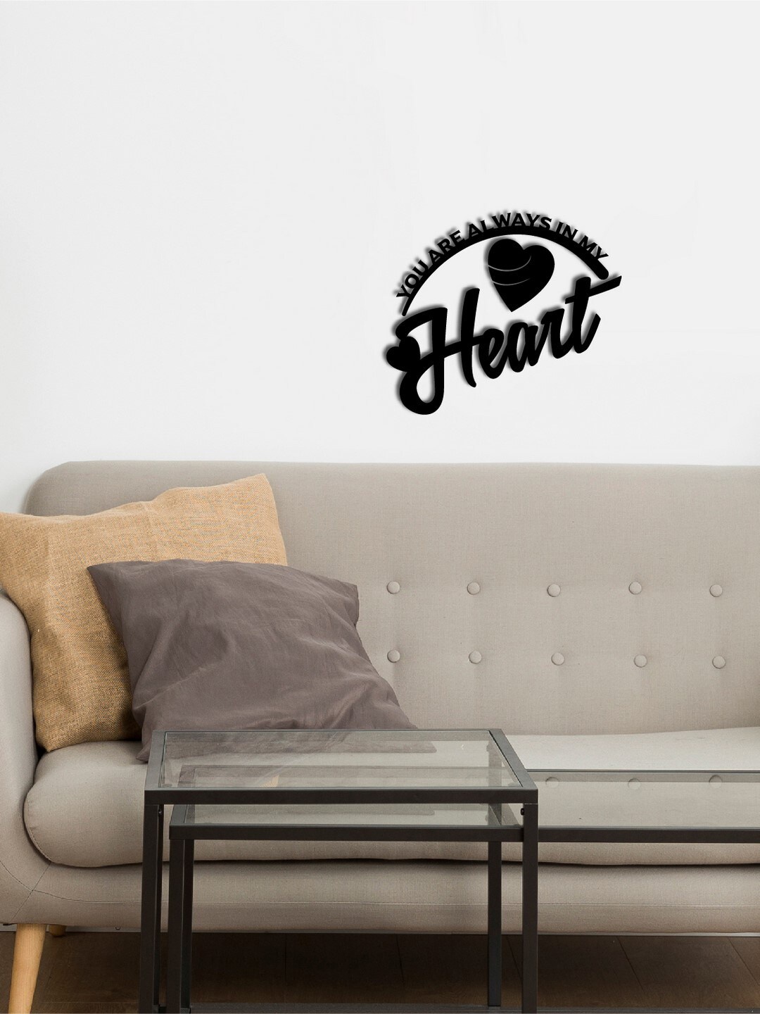 

eCraftIndia Black You Are Always In My Heart Cutout Ready To Hang Home Decor