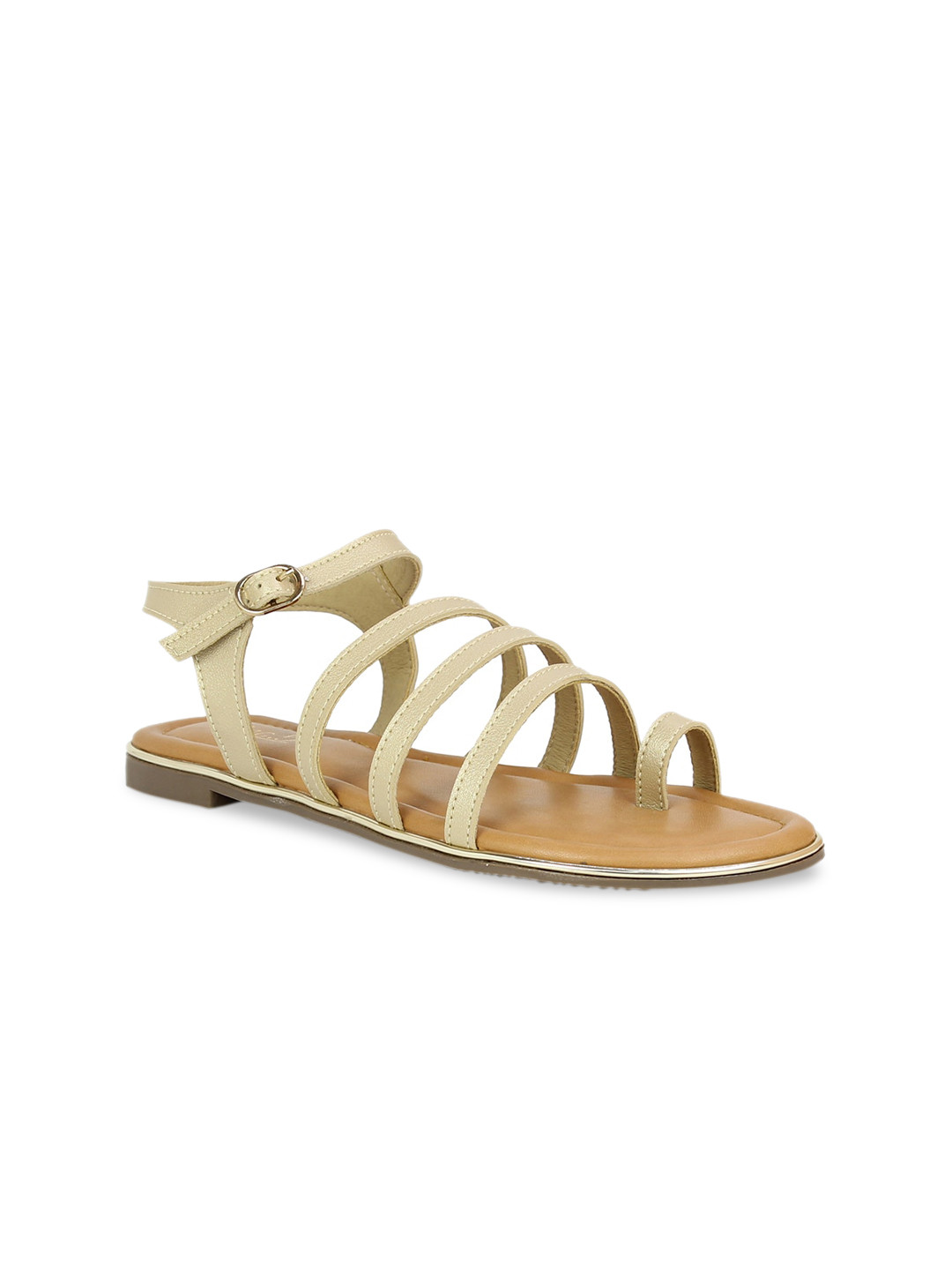 

Inc 5 Women Gold-Toned Solid Gladiators