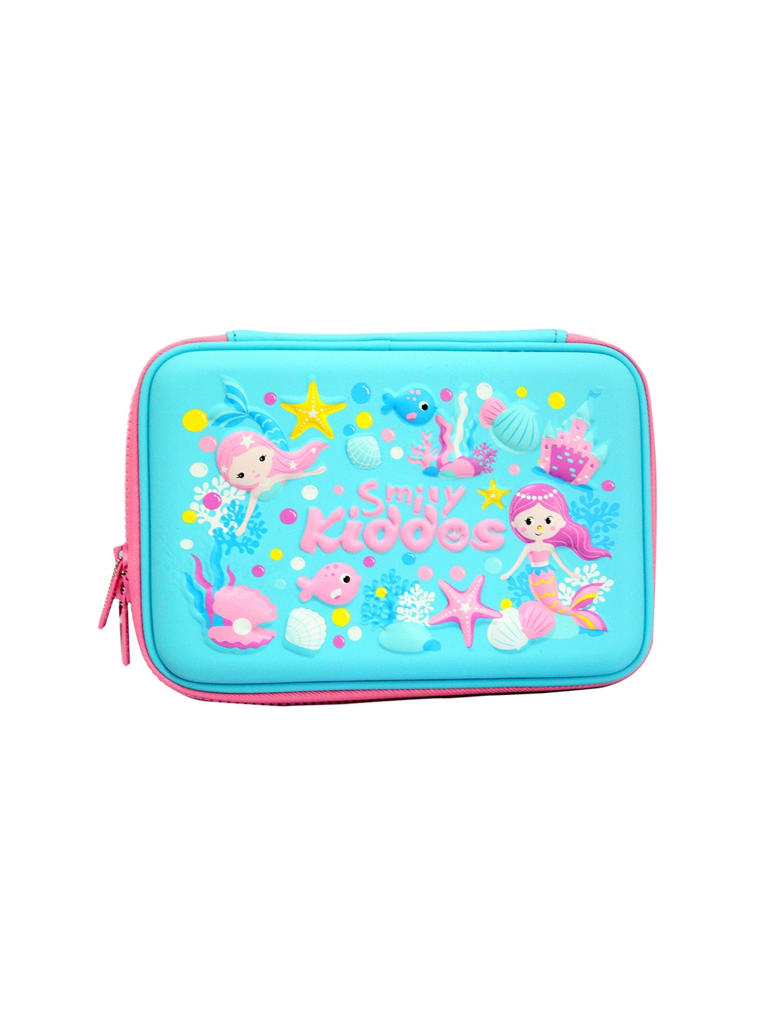 

Smily Kiddos Kids Blue & Pink Mermaid Patterned Single Compartment Pencil Case