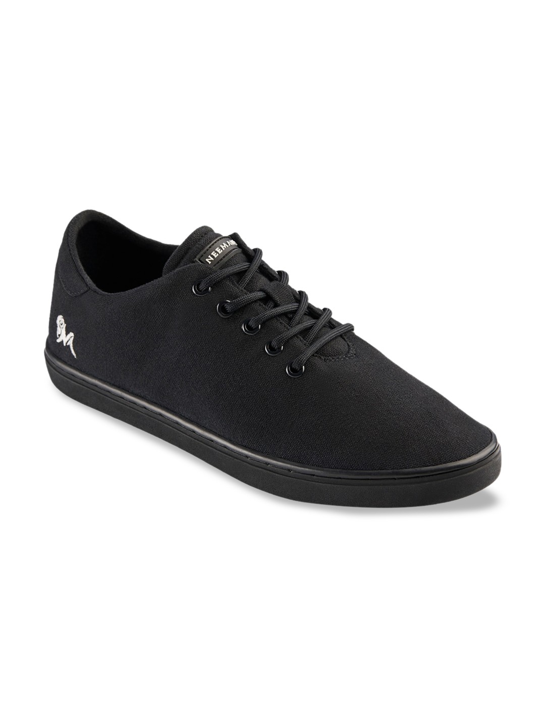 

NEEMANS Unisex Black Cotton Classic Sneakers