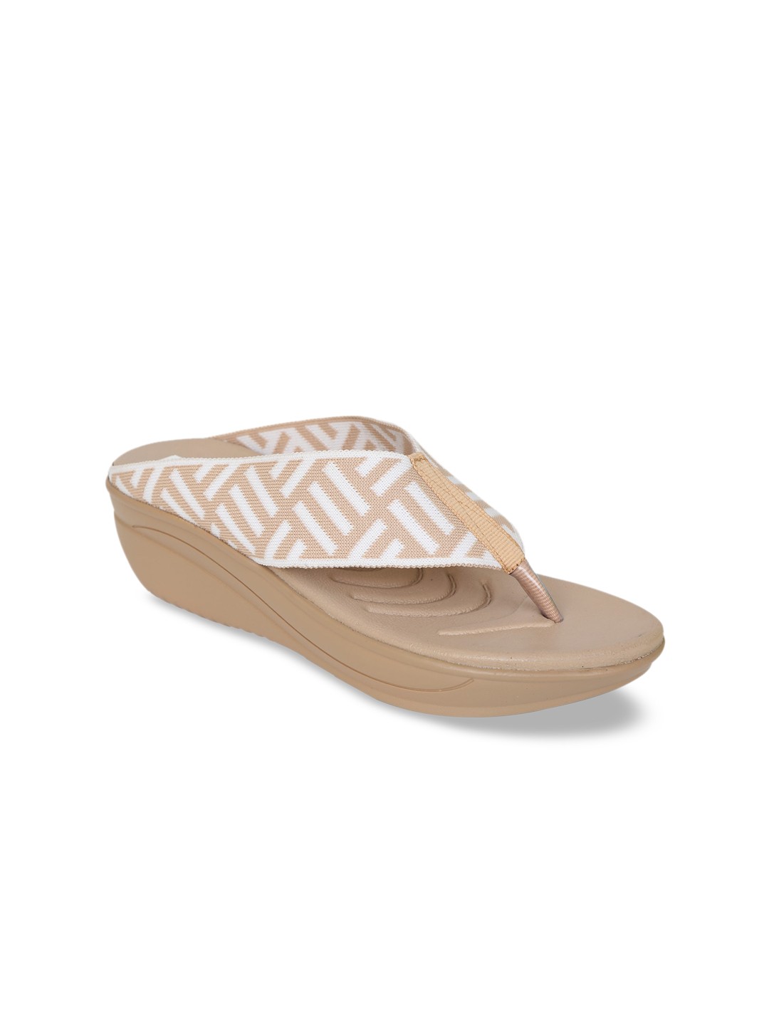 

Zyla Women Beige Printed Sandals