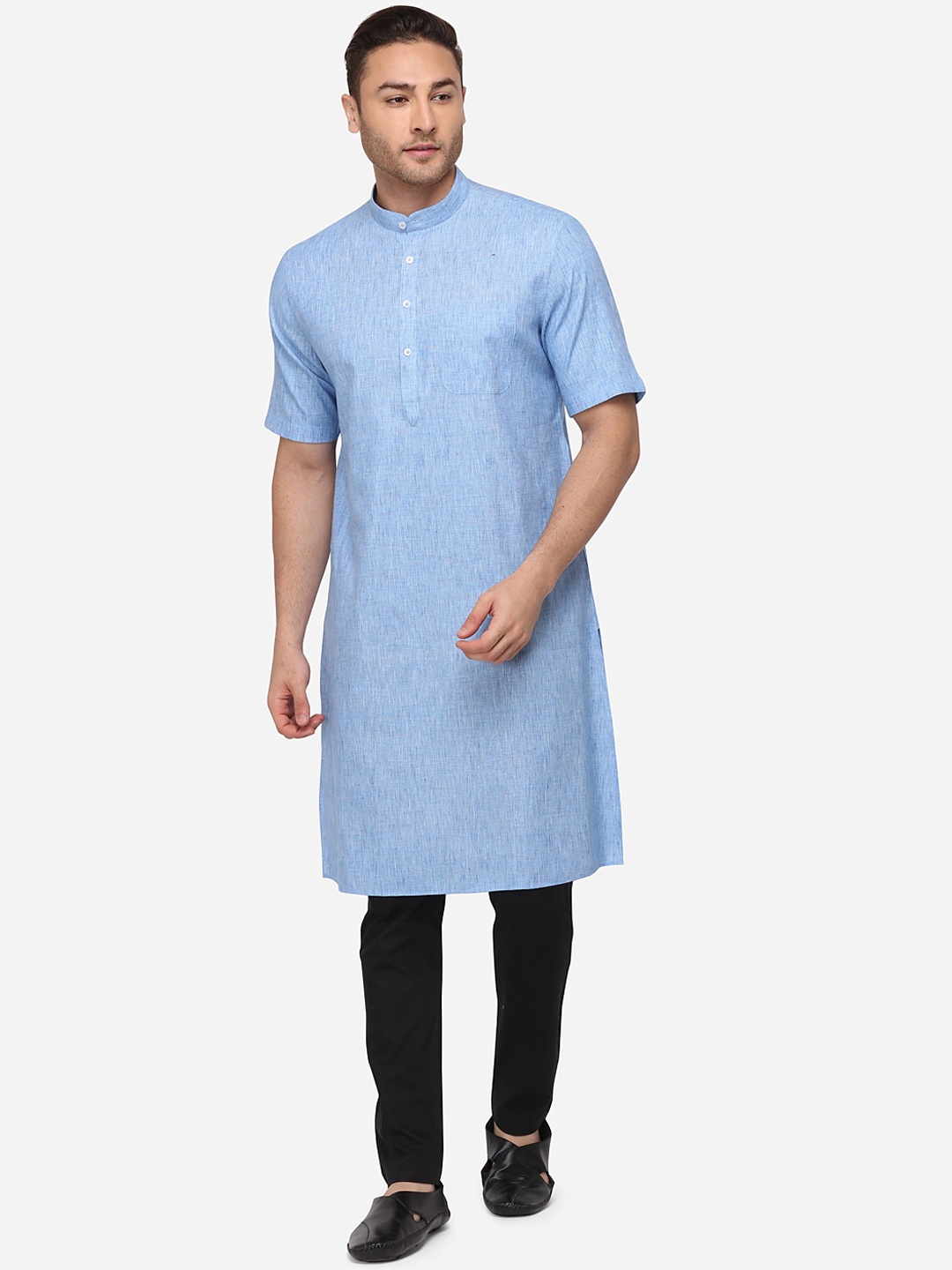 

Modi Kurta Men Blue Solid Kurta