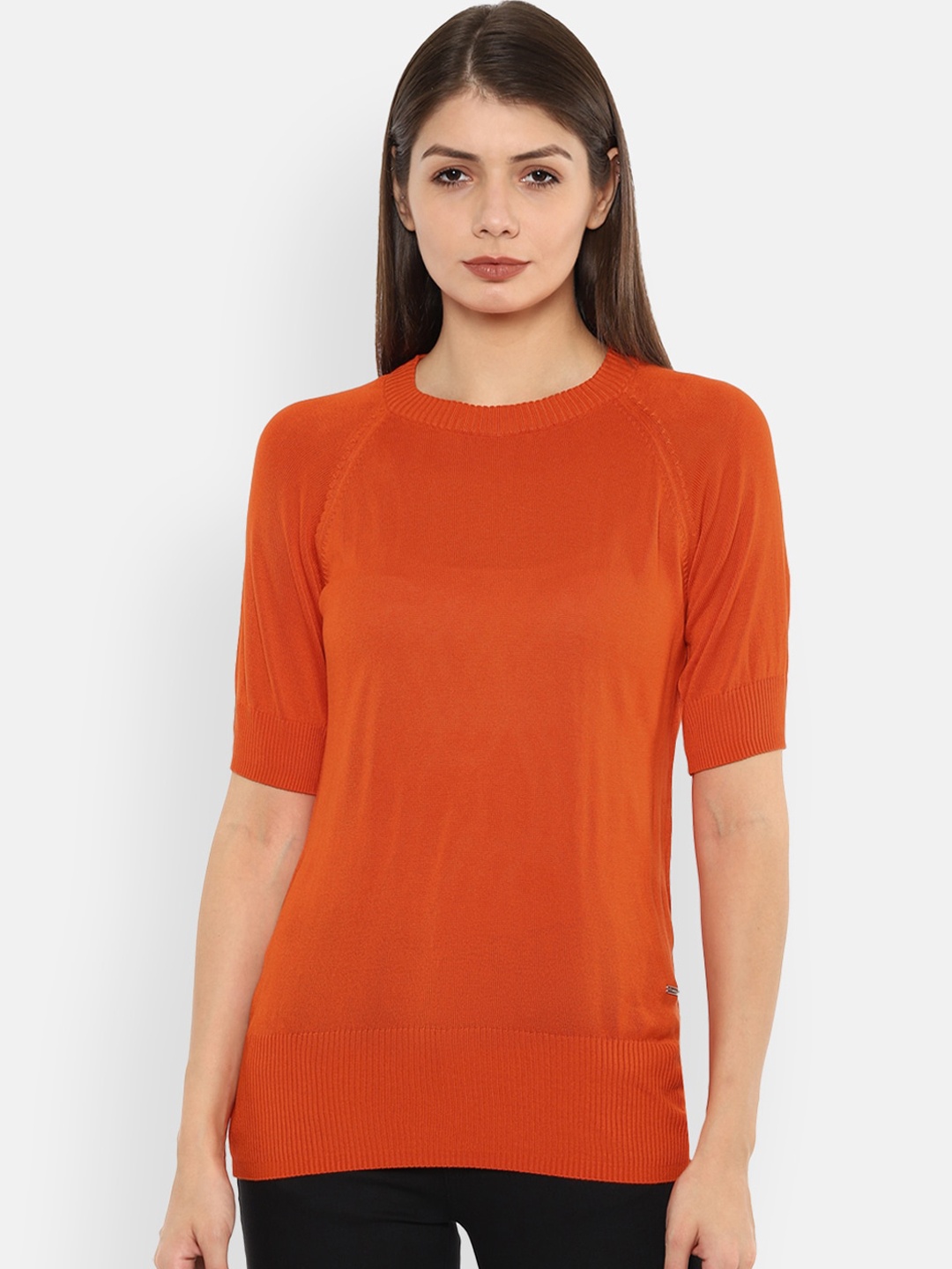 

Van Heusen Woman Orange Regular Top