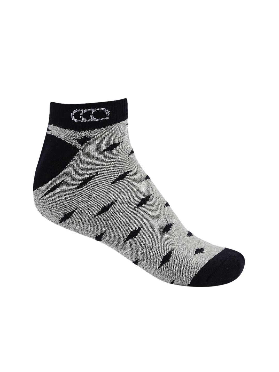 

Ajile by Pantaloons Men Grey Melange & Grey Patterned Above Ankle-Length Socks