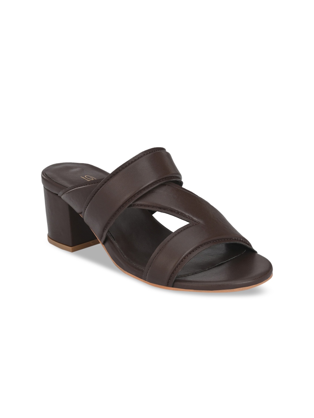 

Delize Women Coffee Brown Solid Block Heels