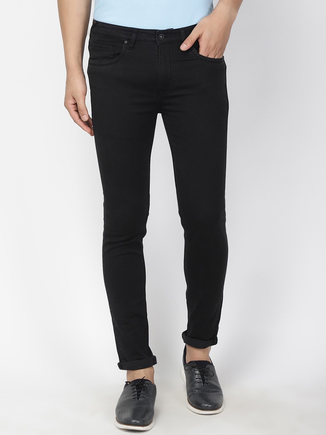 

Blackberrys Men Black Slim Fit Low-Rise Clean Look Jeans