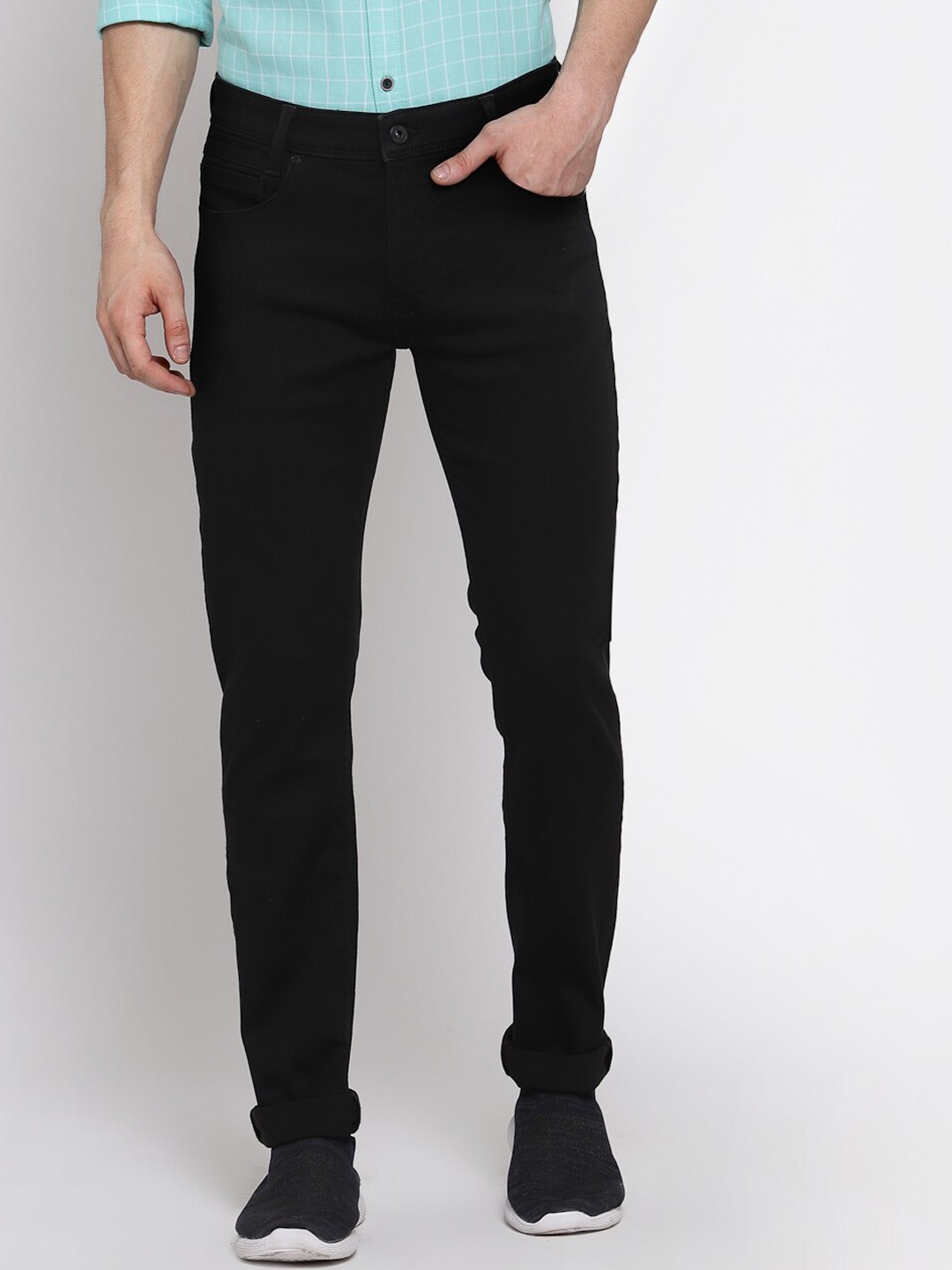 

Pepe Jeans Men Black Slim Fit Mid-Rise Clean Look Jeans
