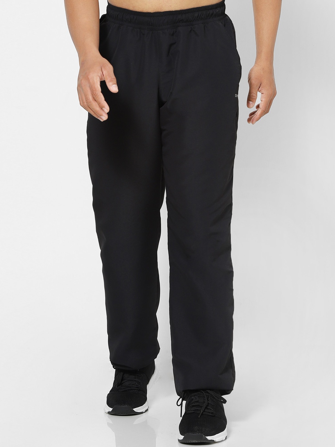 

Domyos by Decathlon Men Black Loose-Fit Fitness Training Trackpant with Zip Pocket