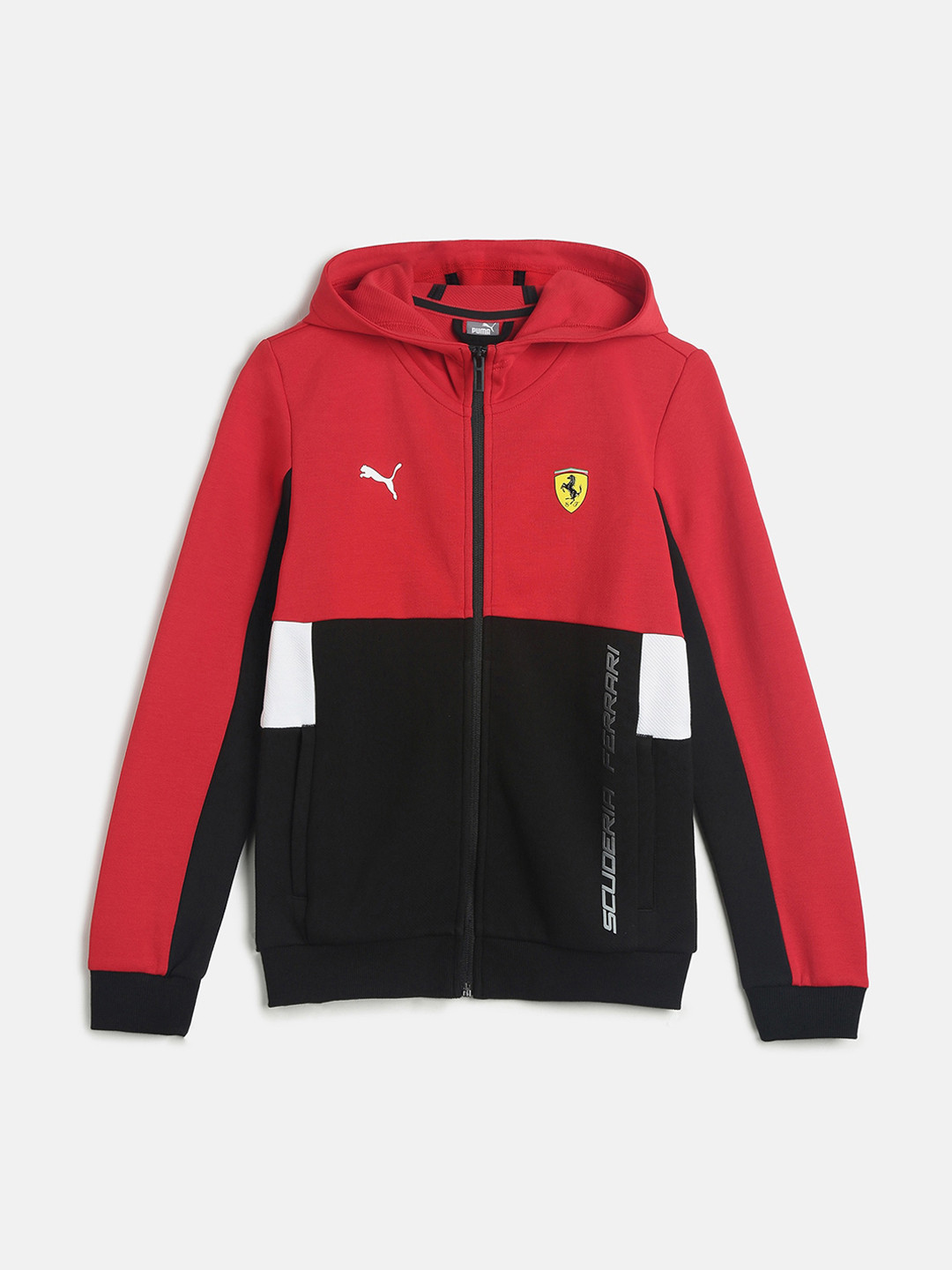 

Puma Unisex Kids Red Colourblocked Sporty Jacket