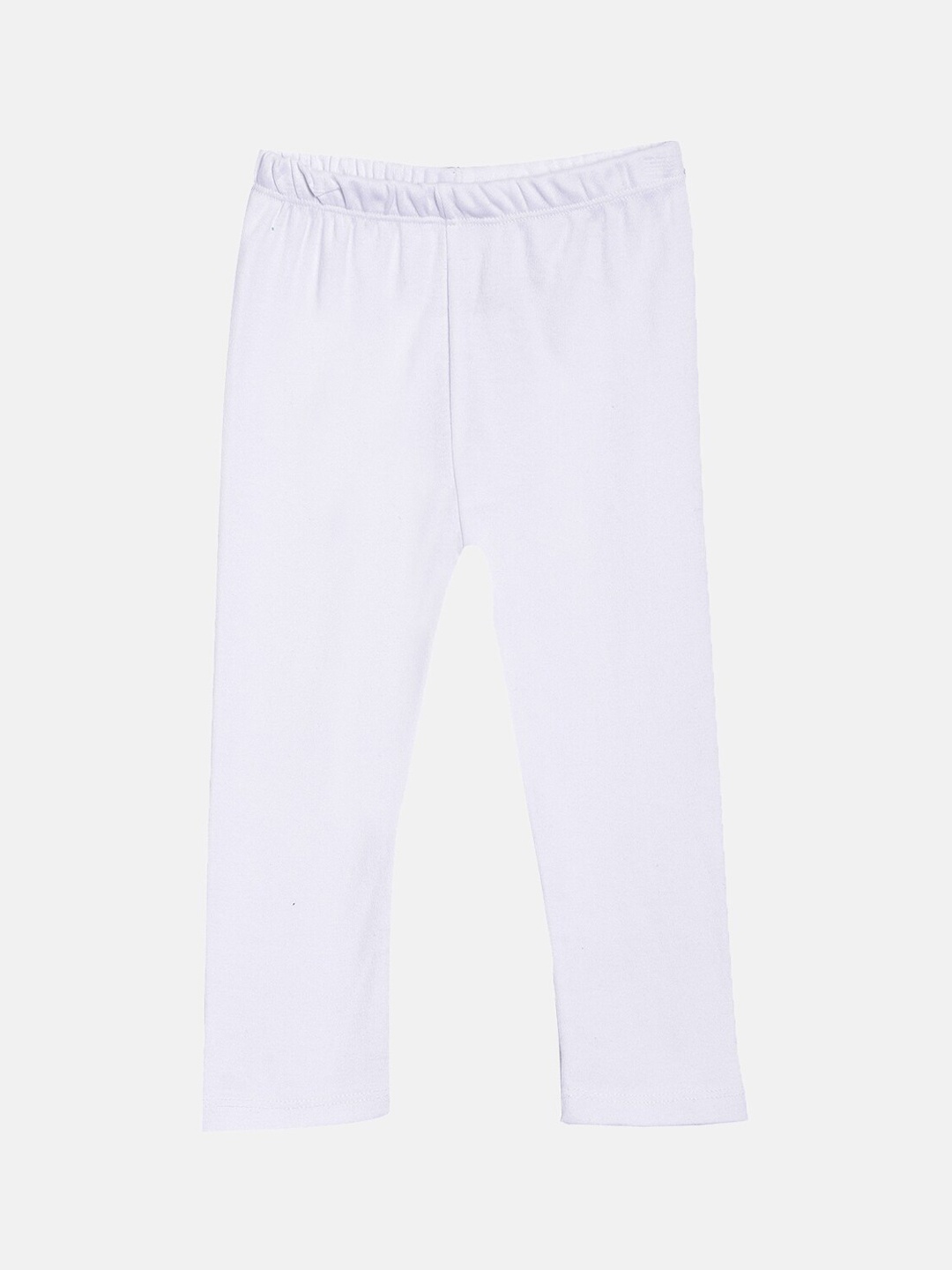 

Kryptic Girls White Solid Cotton Ankle-Length Leggings