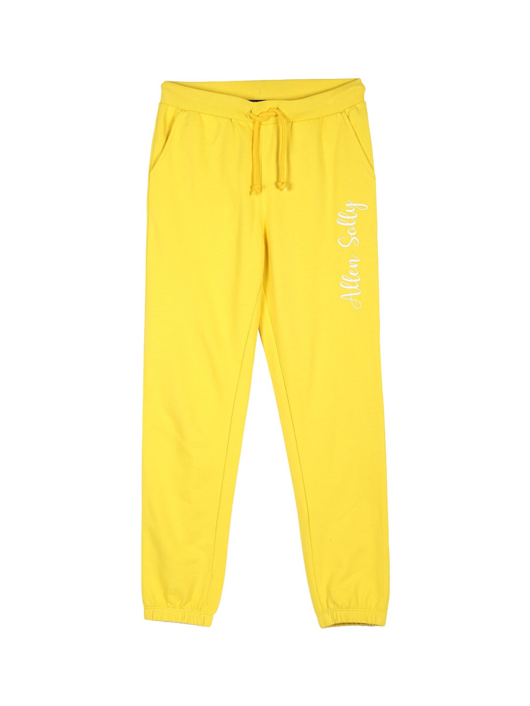 

Allen Solly Junior Girls Yellow Regular Fit Solid Joggers